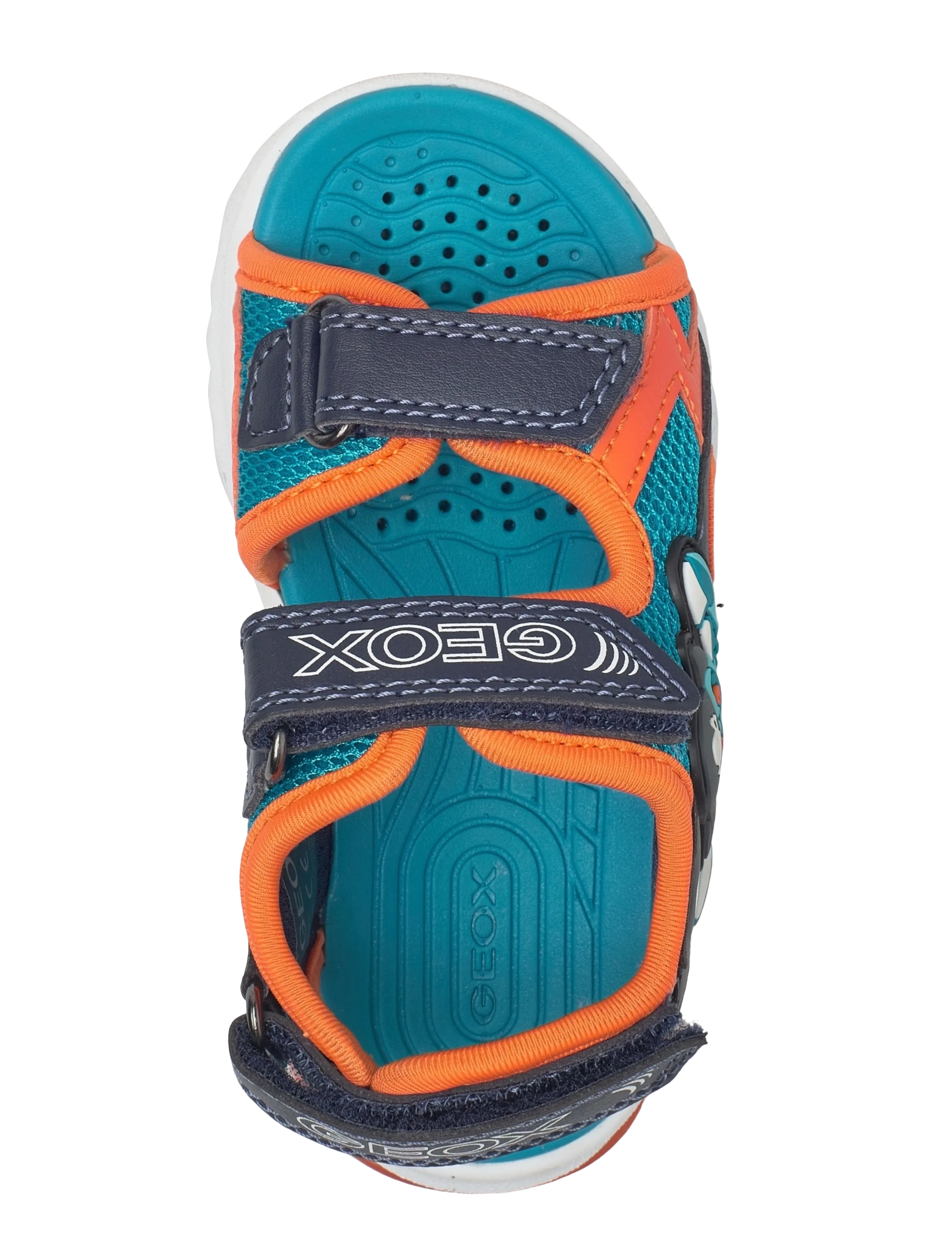 GEOX - J SANDAL CIBERDRON B - sandalen - petrol/orange - 3