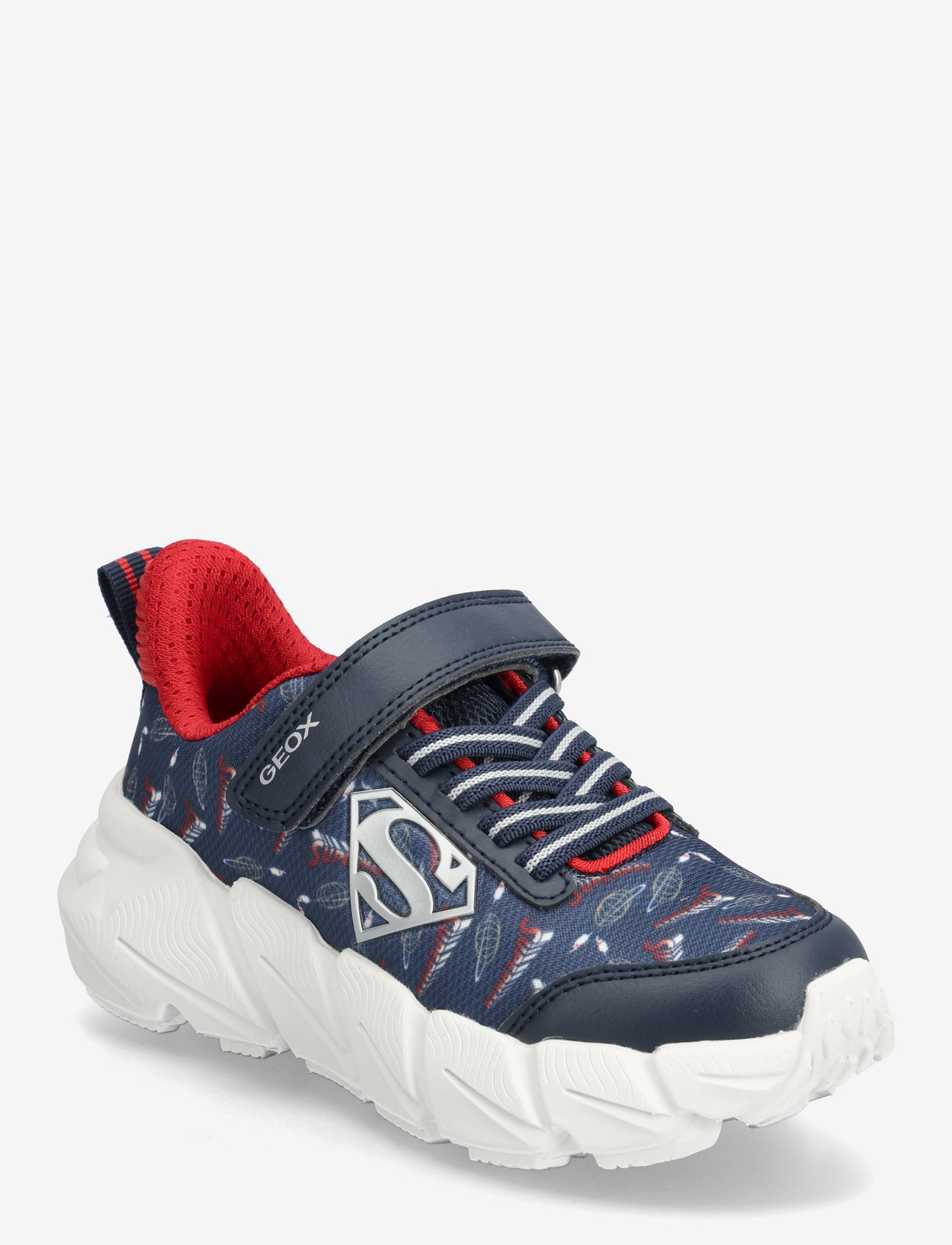 GEOX - J FLEXYPER FAST BOY - låga sneakers - navy/dk red - 0
