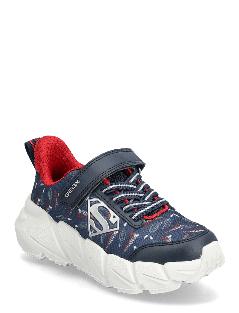 GEOX - J FLEXYPER FAST BOY - låga sneakers - navy/dk red - 0