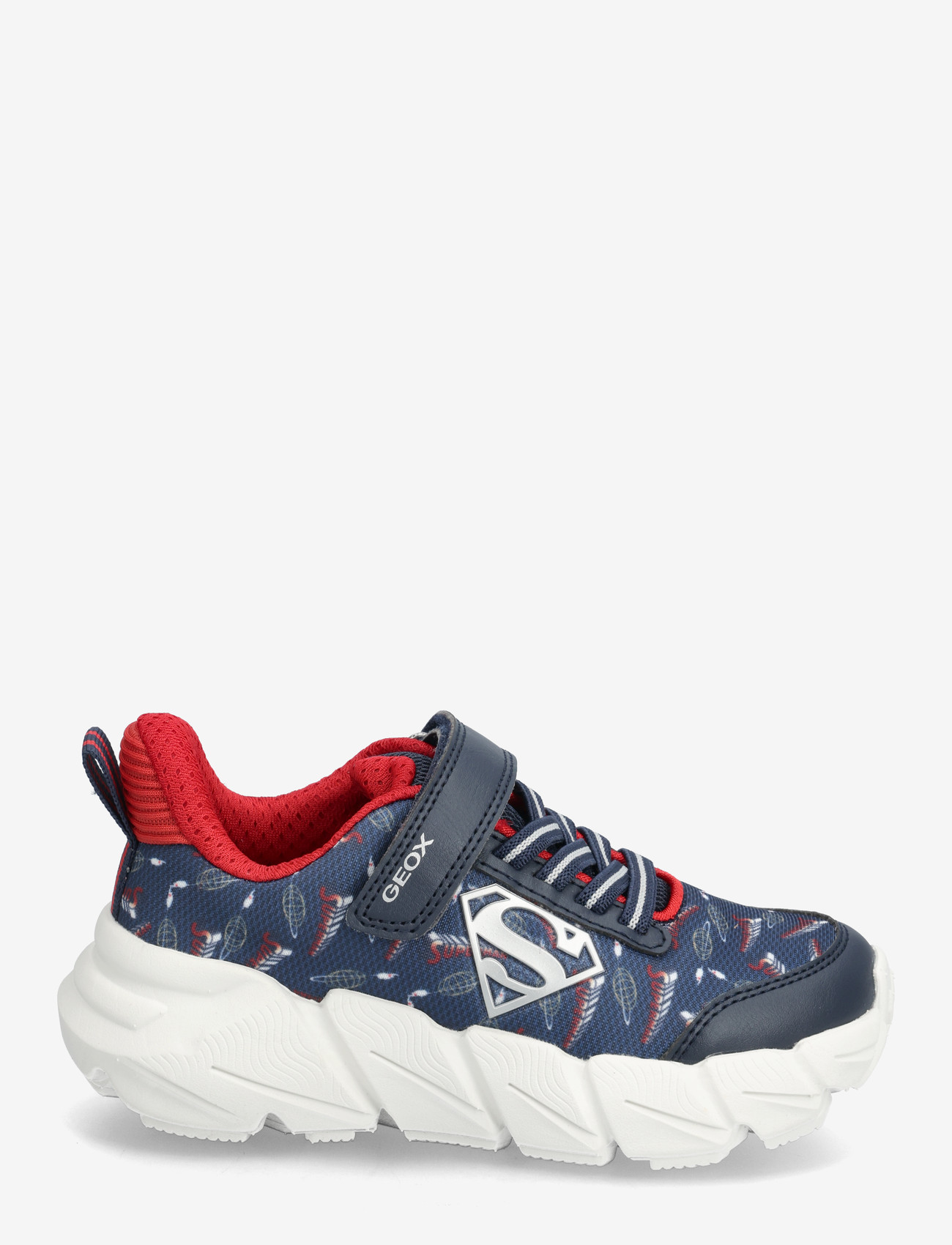 GEOX - J FLEXYPER FAST BOY - låga sneakers - navy/dk red - 1