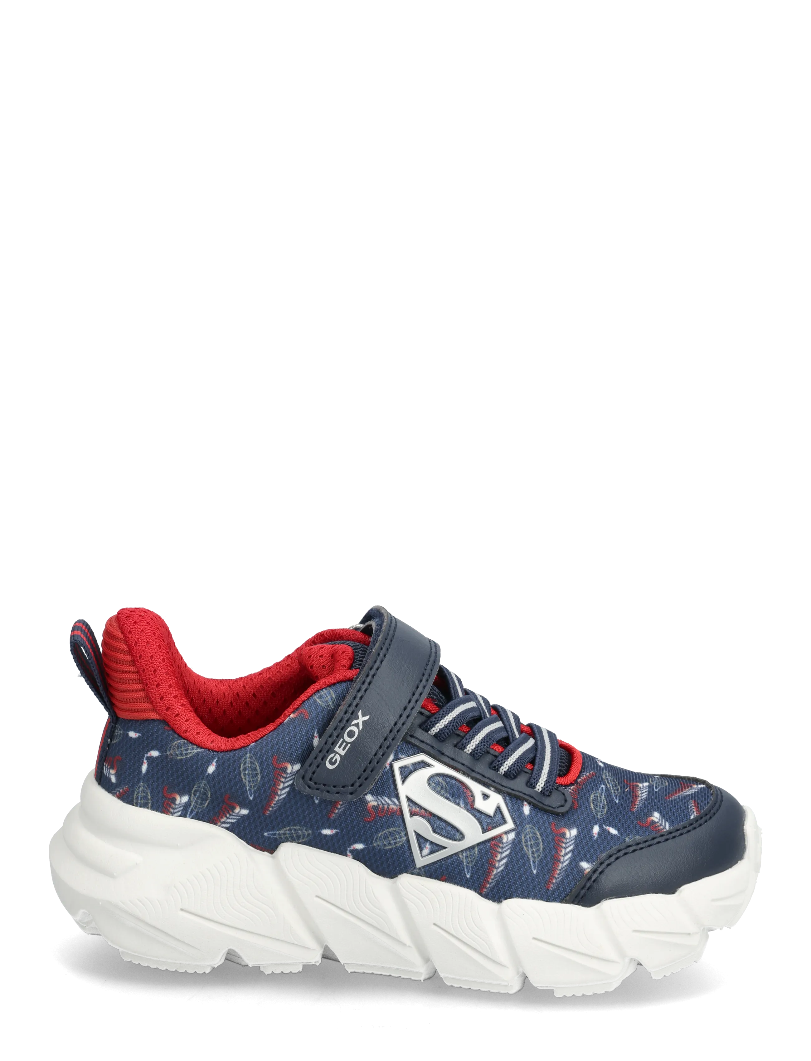 GEOX - J FLEXYPER FAST BOY - låga sneakers - navy/dk red - 1