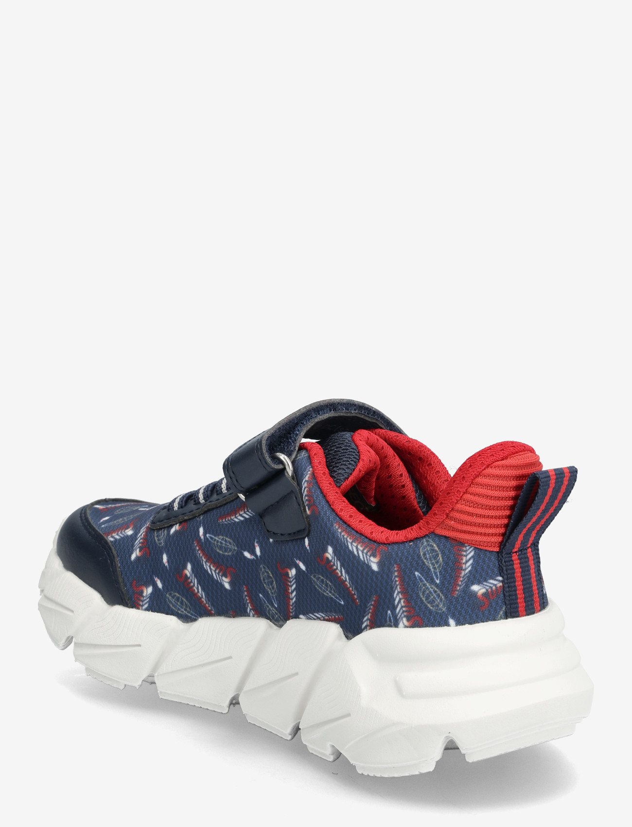 GEOX - J FLEXYPER FAST BOY - låga sneakers - navy/dk red - 2