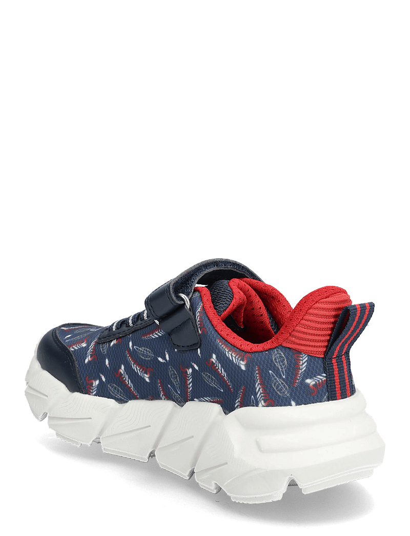GEOX - J FLEXYPER FAST BOY - låga sneakers - navy/dk red - 2