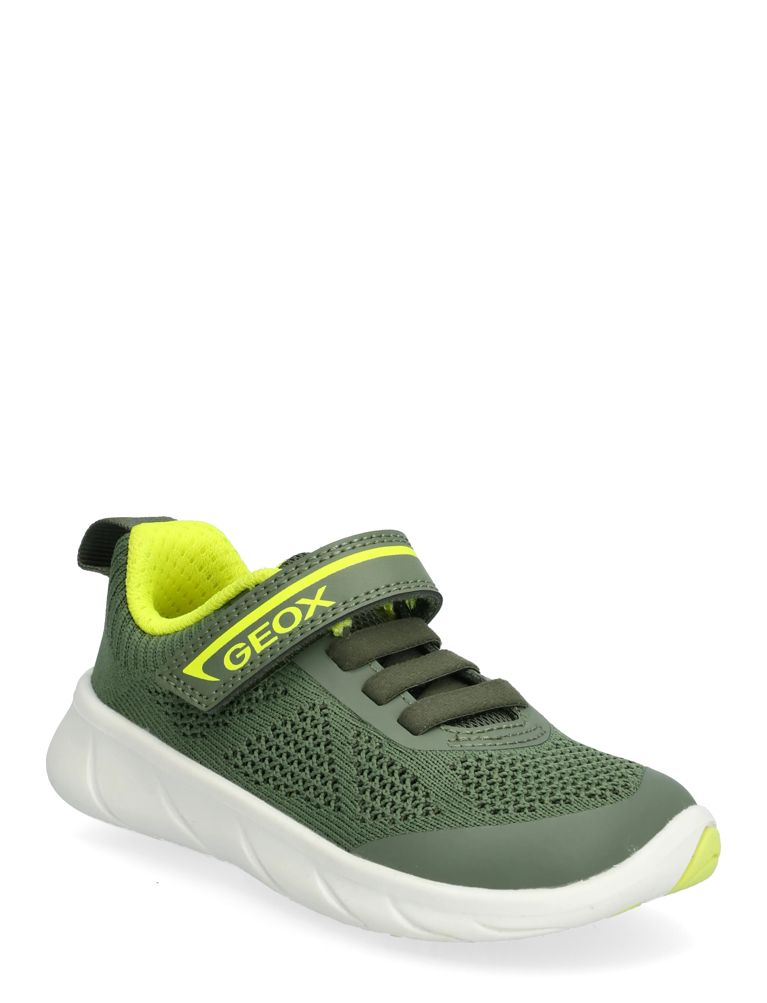 GEOX J FOOT-RUN BOY B - Kinder 23-34 - MILITARY/LIME / khaki/green