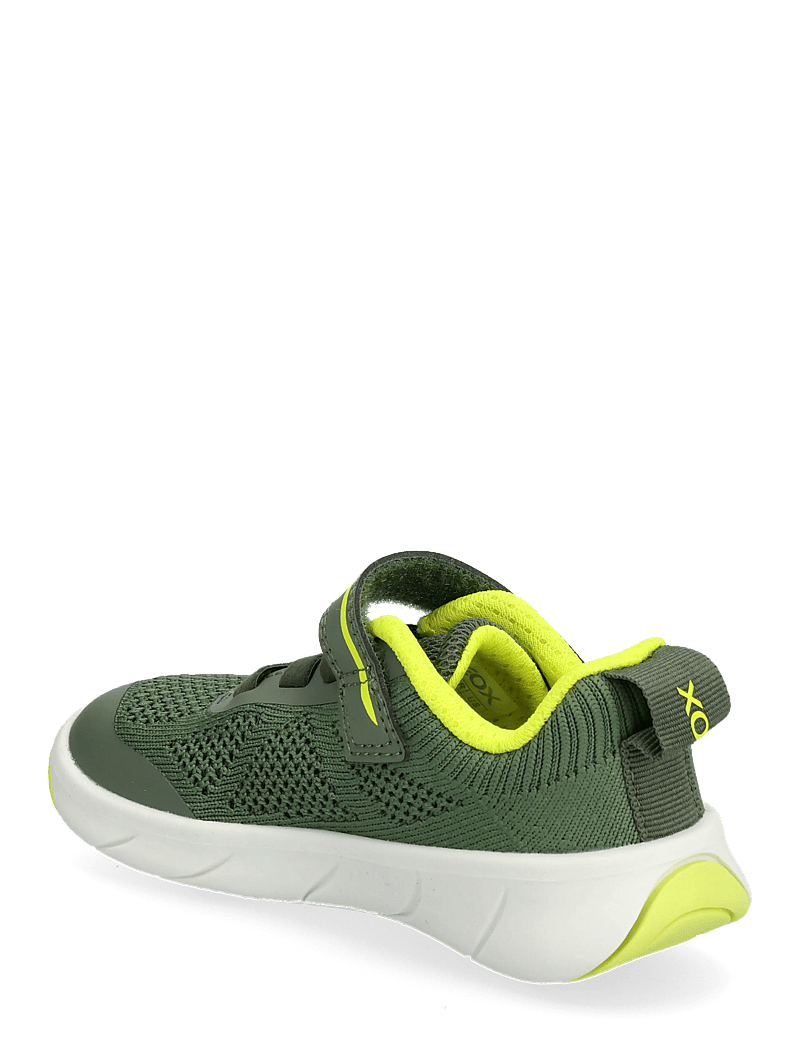 GEOX - J FOOT-RUN BOY B - laufschuhe - military/lime - 2
