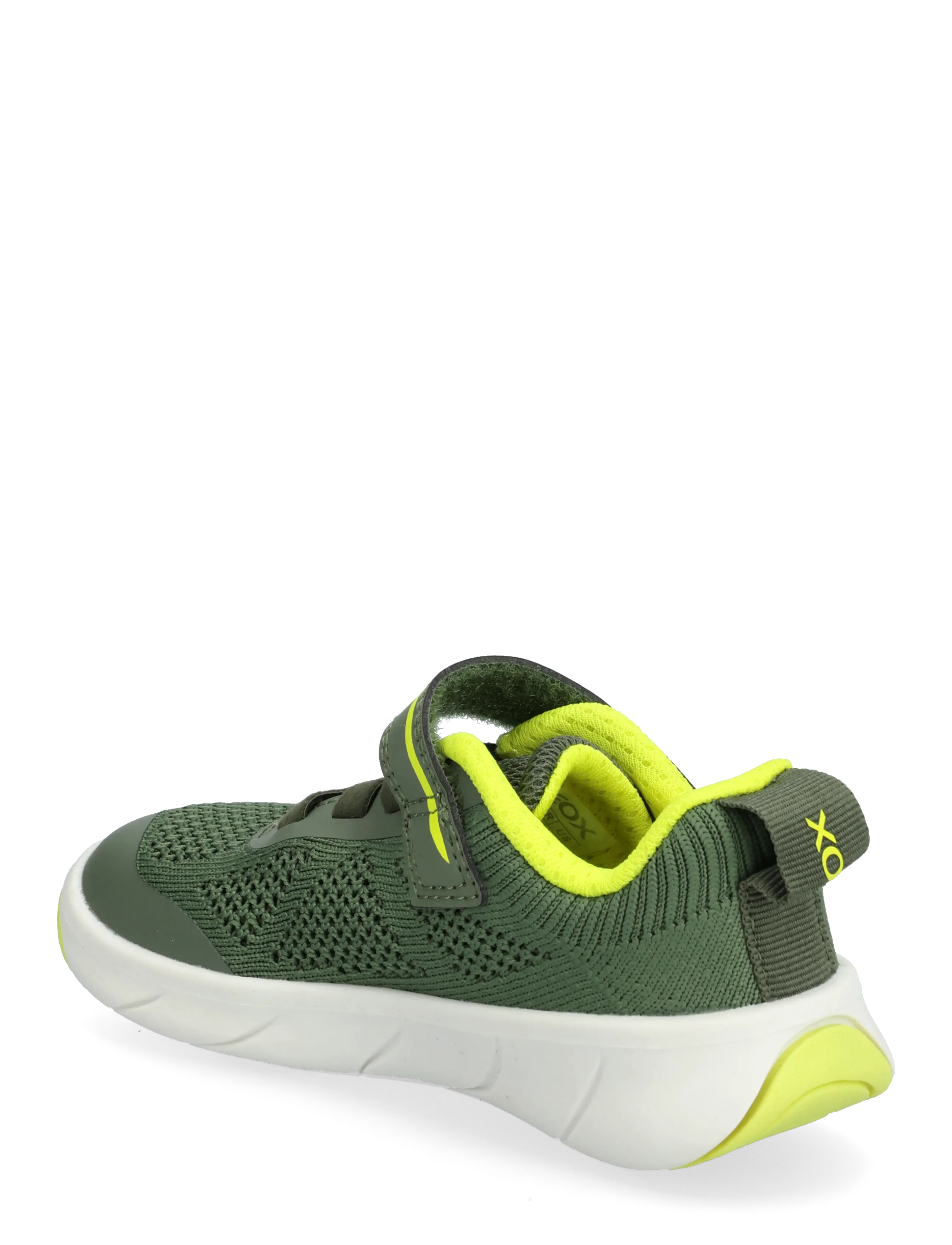 GEOX - J FOOT-RUN BOY B - buty do biegania - military/lime - 2