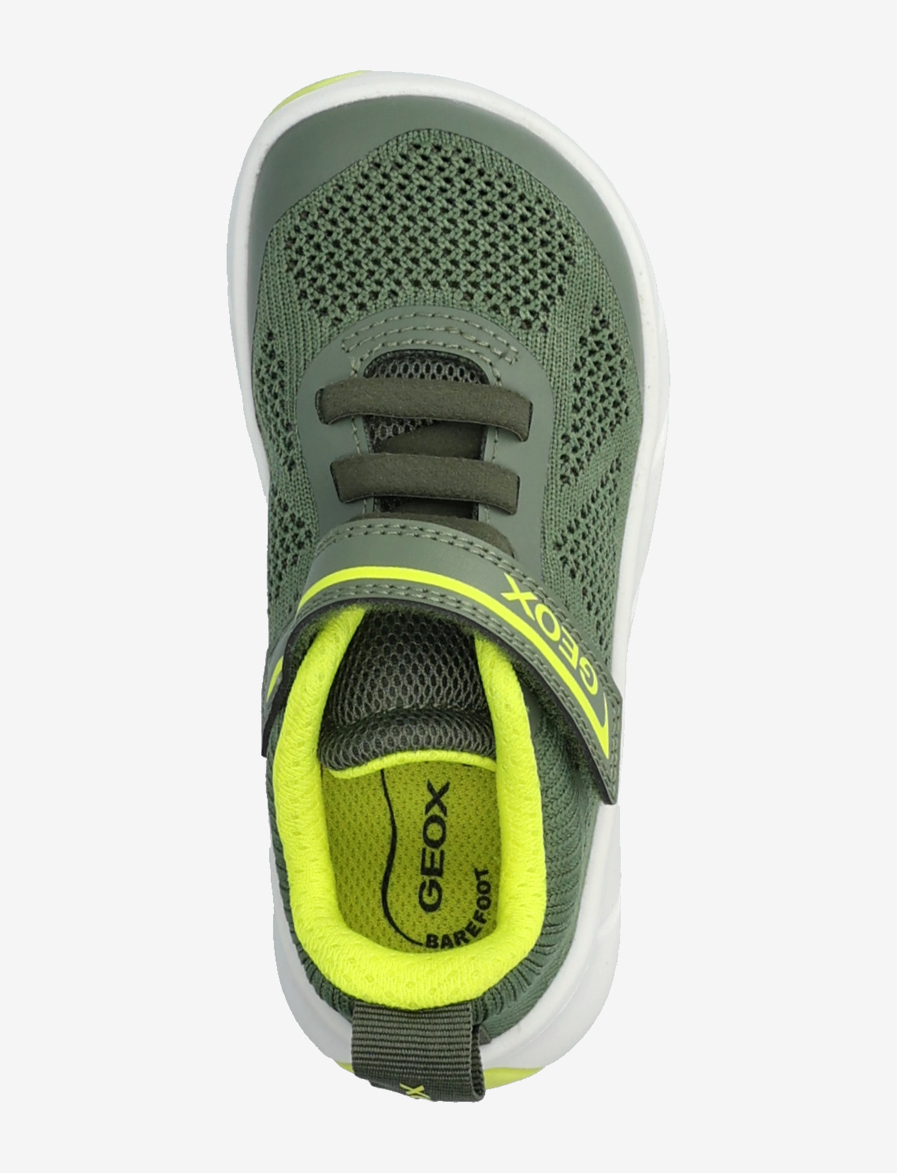 GEOX - J FOOT-RUN BOY B - jooksujalatsid - military/lime - 3