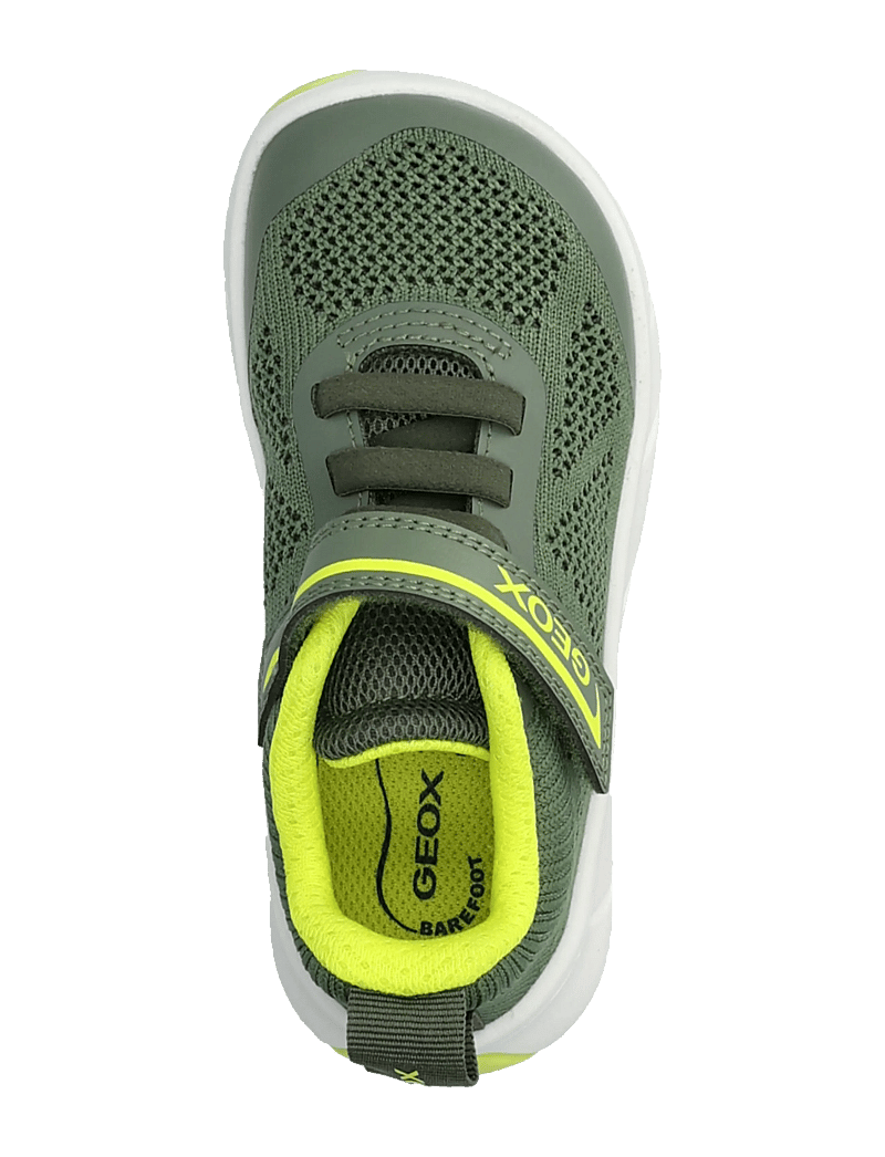 GEOX - J FOOT-RUN BOY B - laufschuhe - military/lime - 3