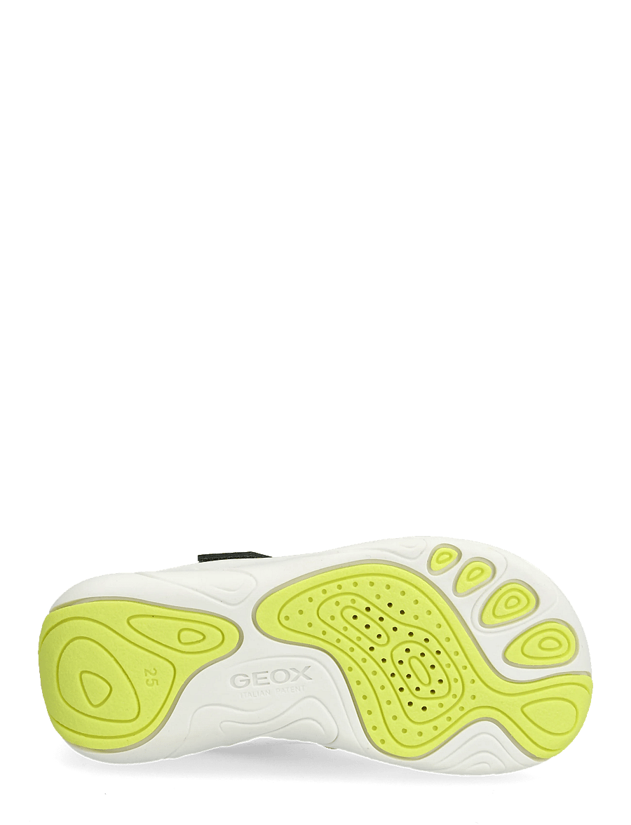 GEOX - J FOOT-RUN BOY B - juoksukengät - military/lime - 4