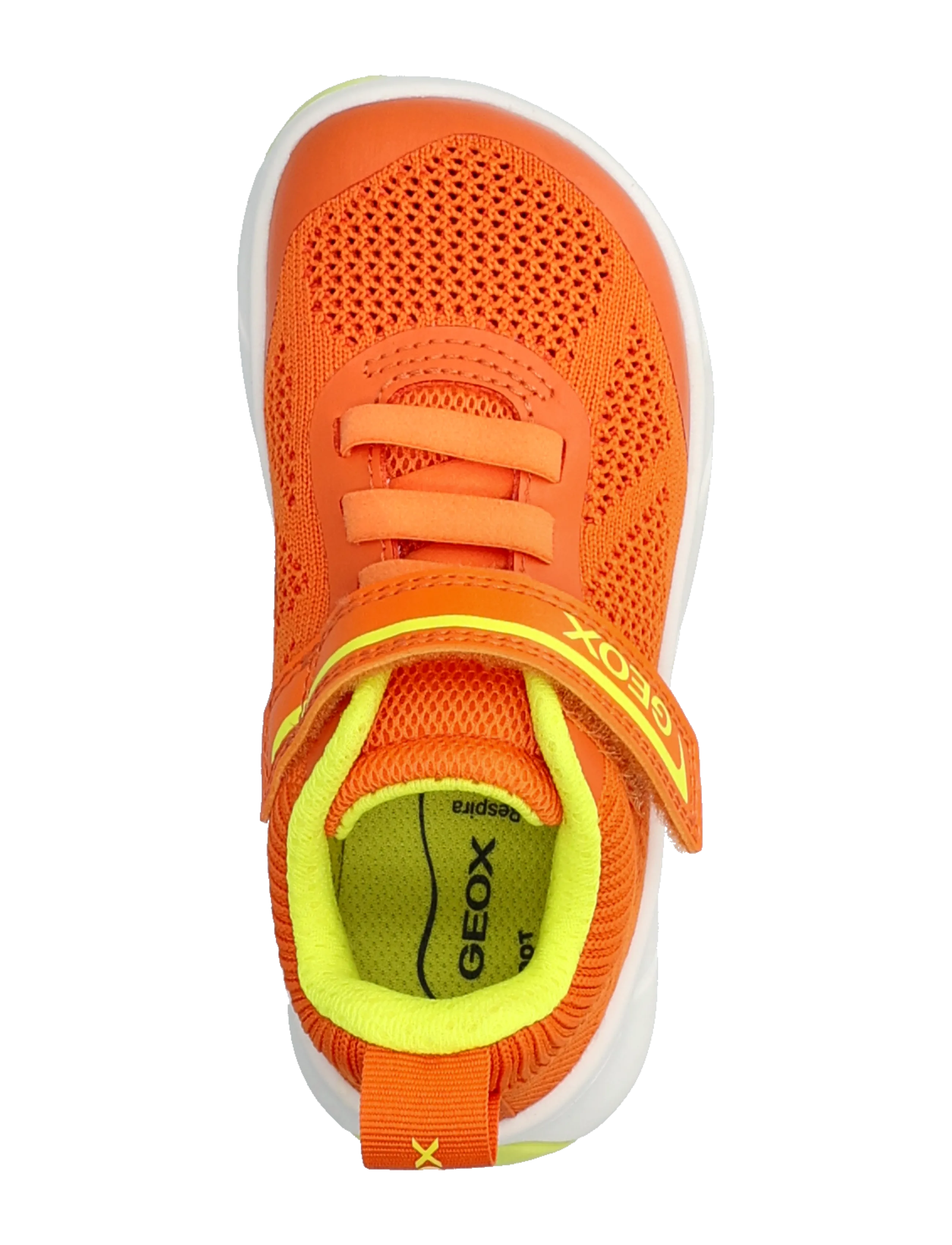 GEOX - J FOOT-RUN BOY B - gode sommertilbud - orange/lime green - 3