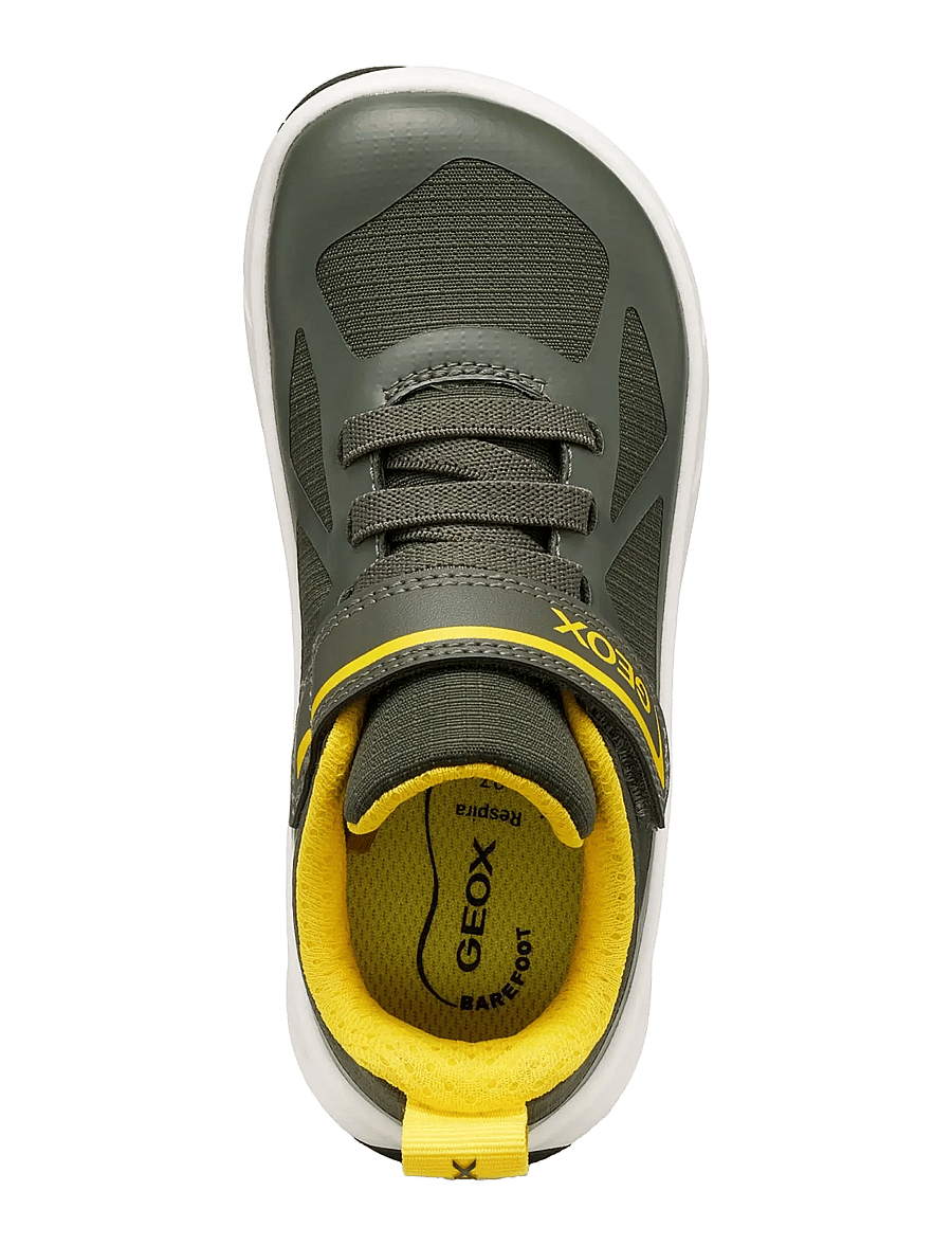 GEOX - J FOOT-RUN BOY WR A - niedriger schnitt - dark green/yellow - 2