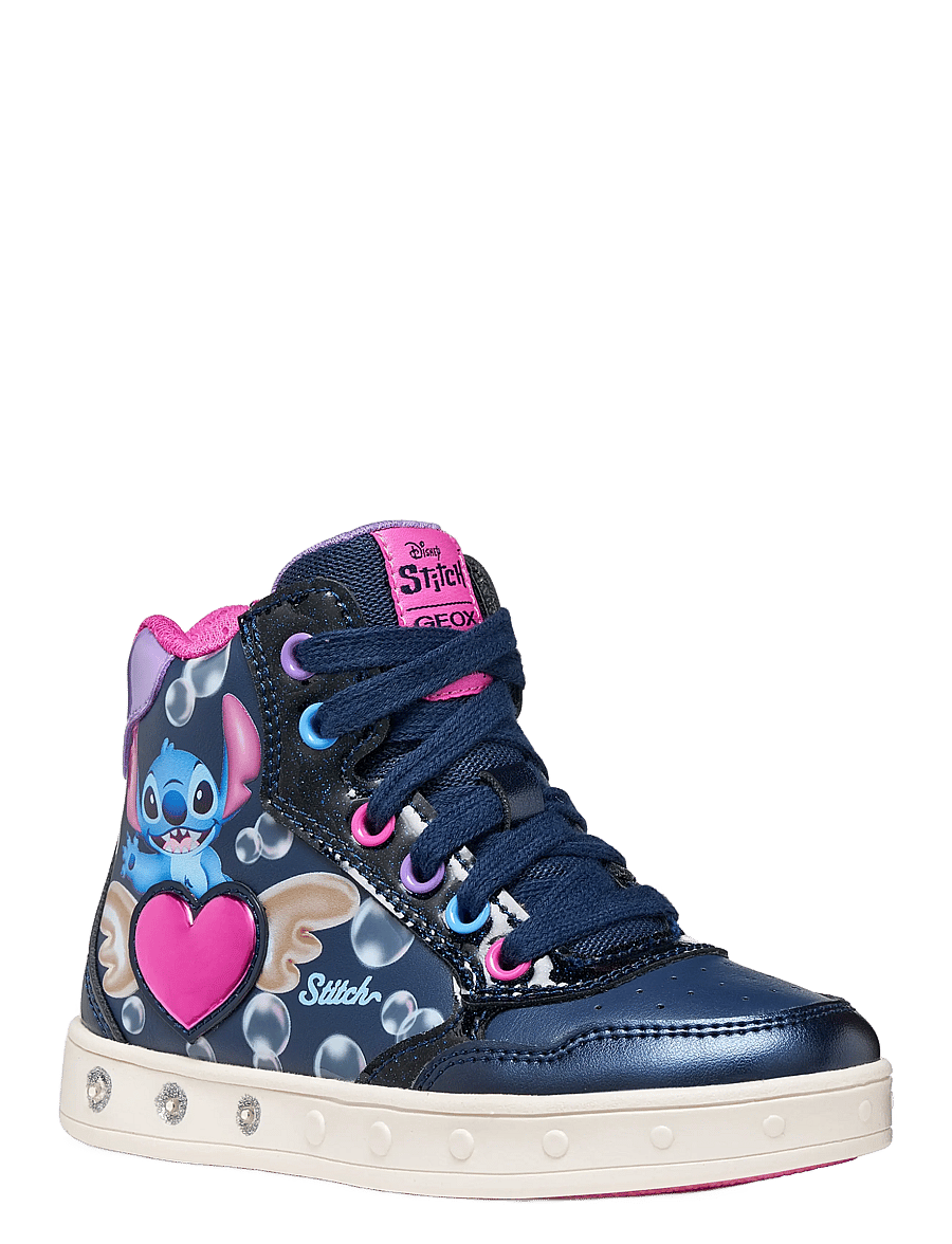 GEOX - J SKYLIN GIRL E - hoher schnitt - navy/fuchsia - 0