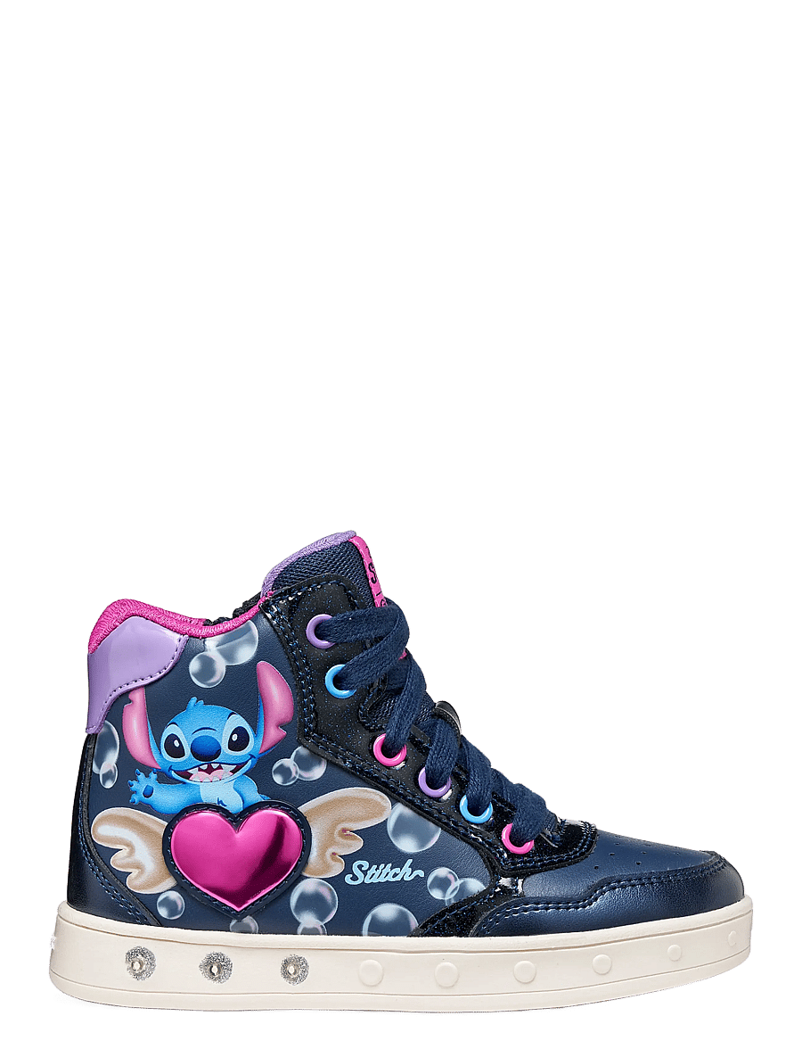 GEOX - J SKYLIN GIRL E - hoher schnitt - navy/fuchsia - 1