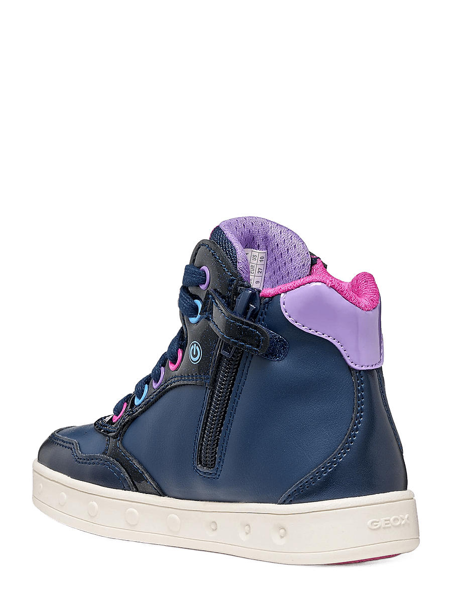 GEOX - J SKYLIN GIRL E - hoher schnitt - navy/fuchsia - 2