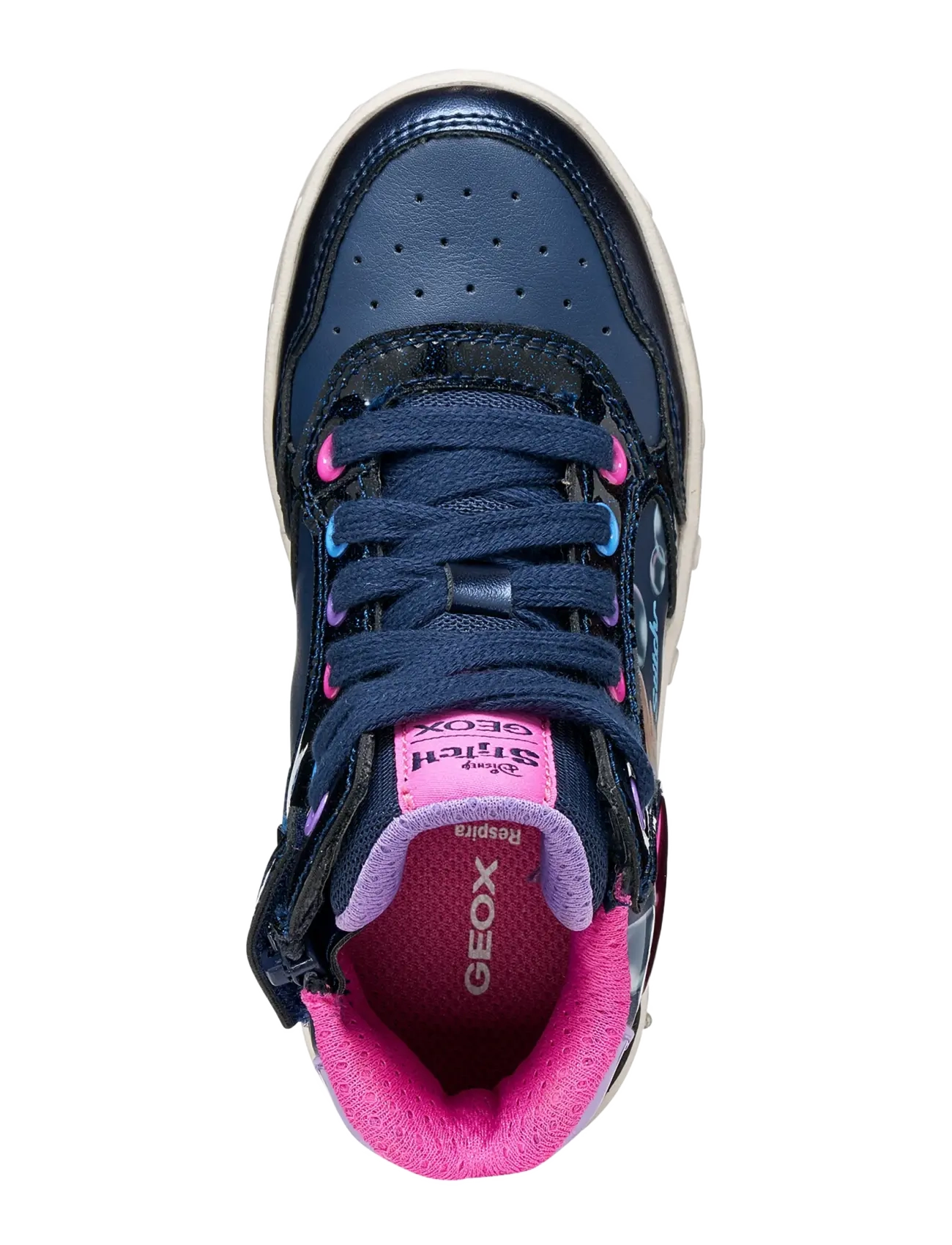 GEOX - J SKYLIN GIRL E - hoher schnitt - navy/fuchsia - 3