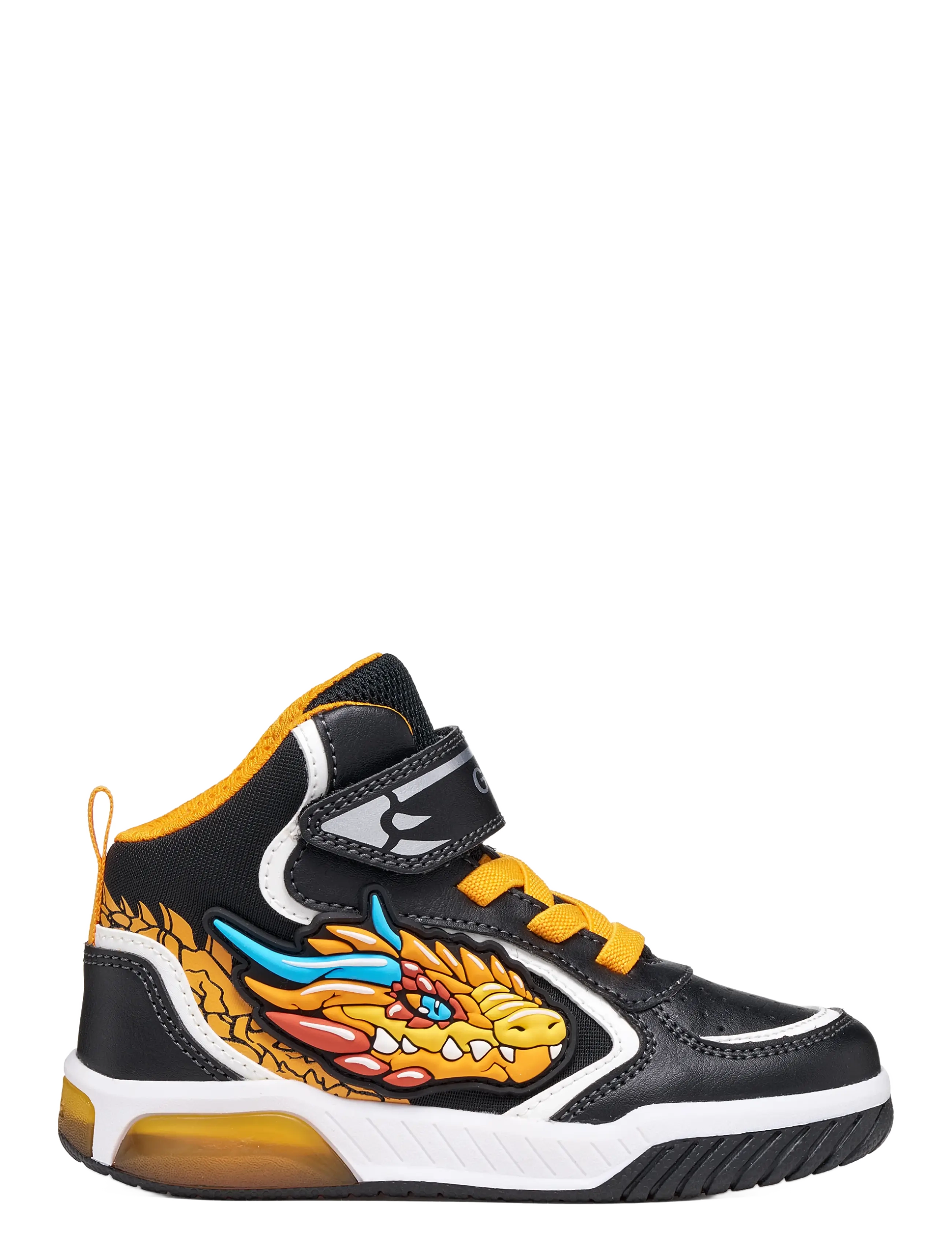 GEOX - J INEK BOY A - madala säärega tossud - black/orange - 2