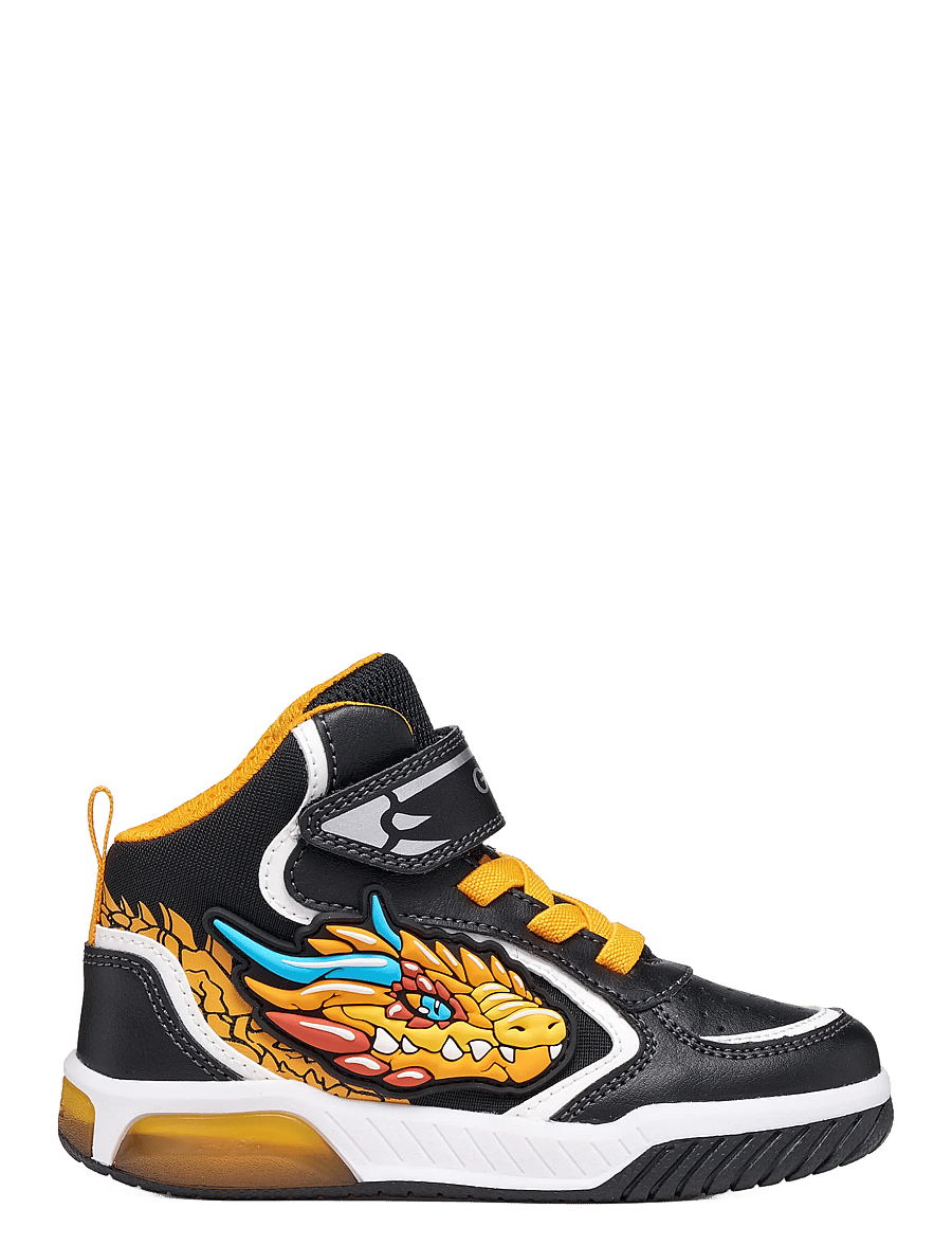 GEOX - J INEK BOY A - madala säärega tossud - black/orange - 2