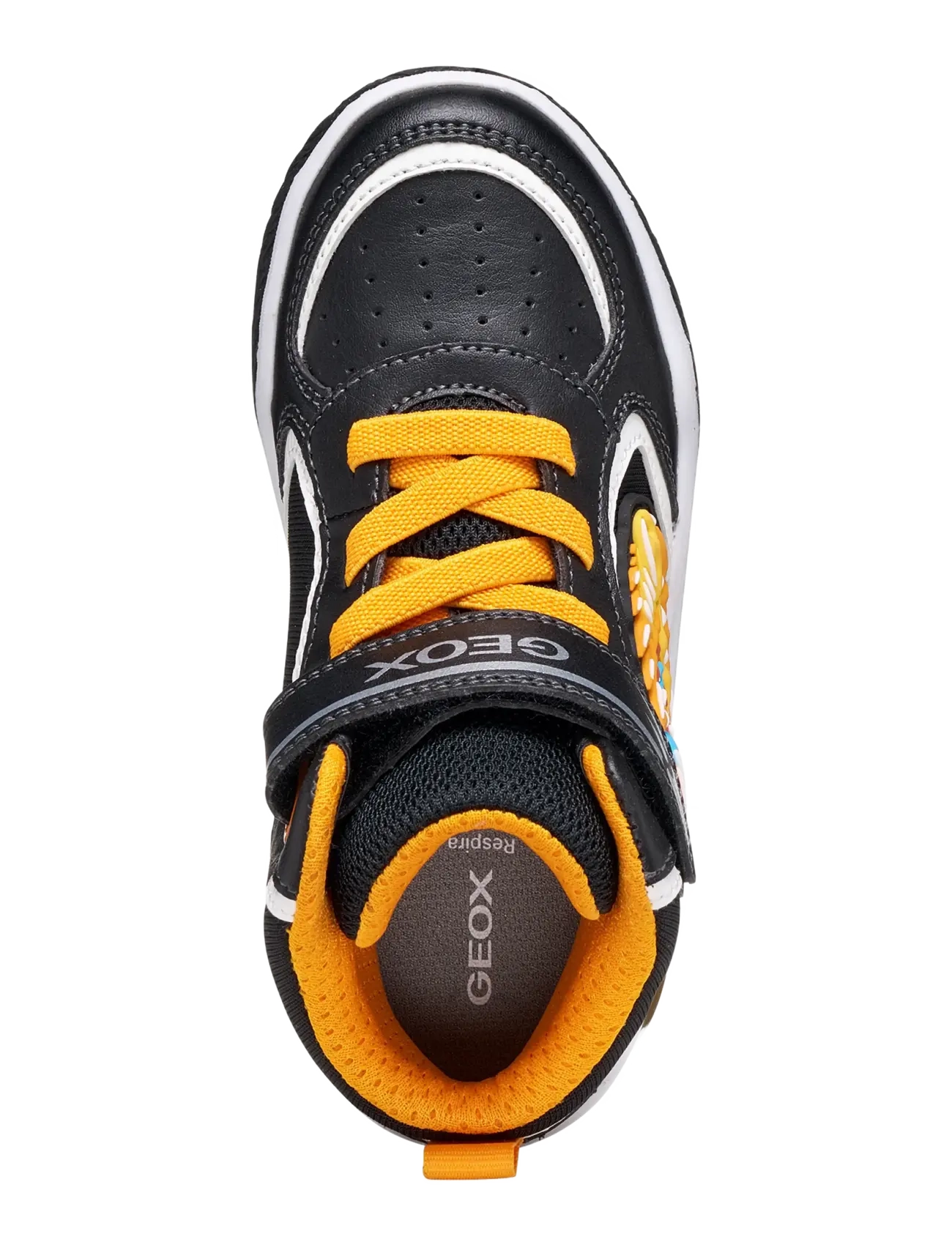GEOX - J INEK BOY A - madala säärega tossud - black/orange - 3