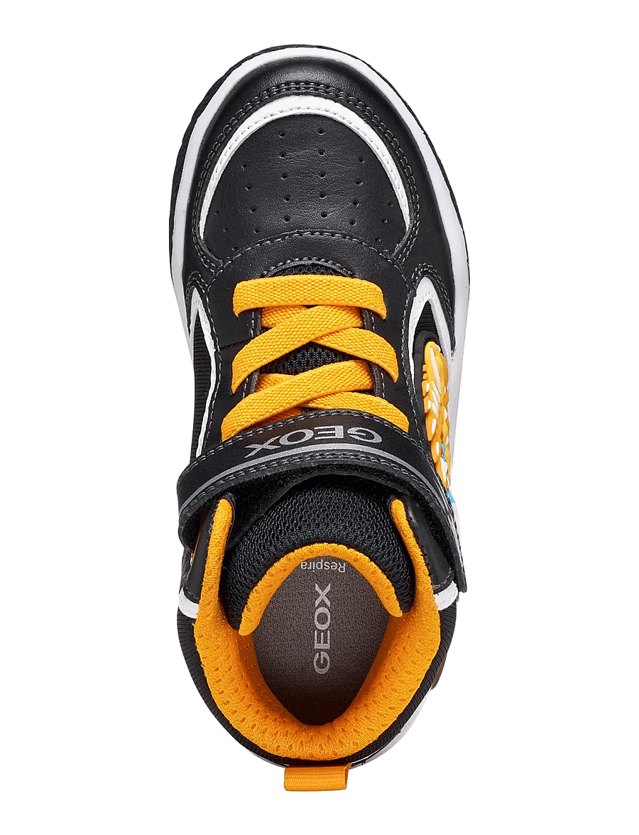GEOX - J INEK BOY A - madala säärega tossud - black/orange - 3