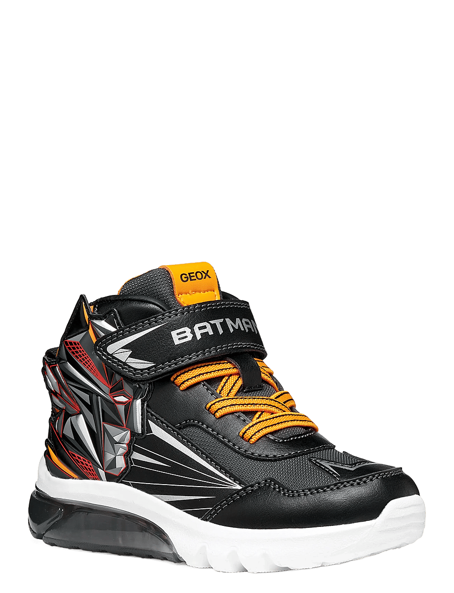 GEOX - J CIBERDRON BOY E - madala säärega tossud - black/light orange - 0