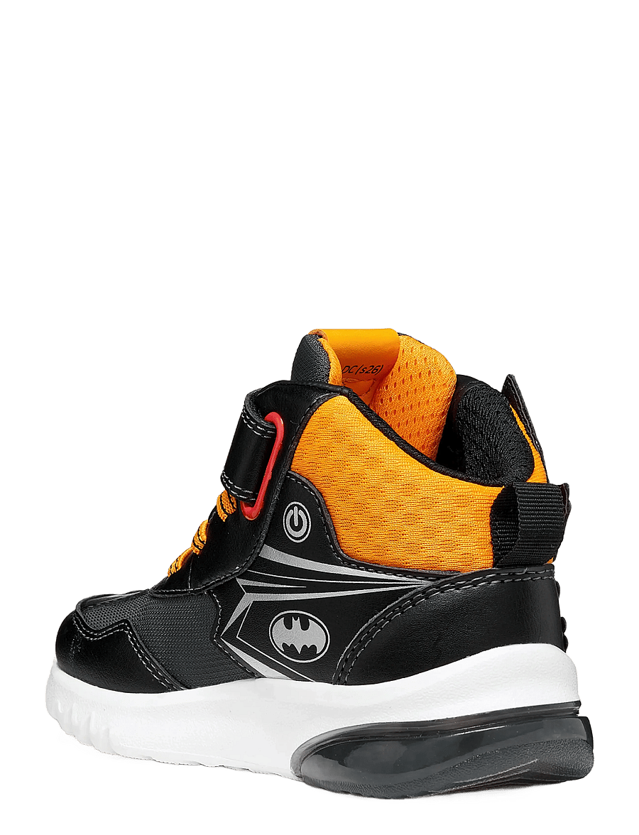 GEOX - J CIBERDRON BOY E - madala säärega tossud - black/light orange - 1