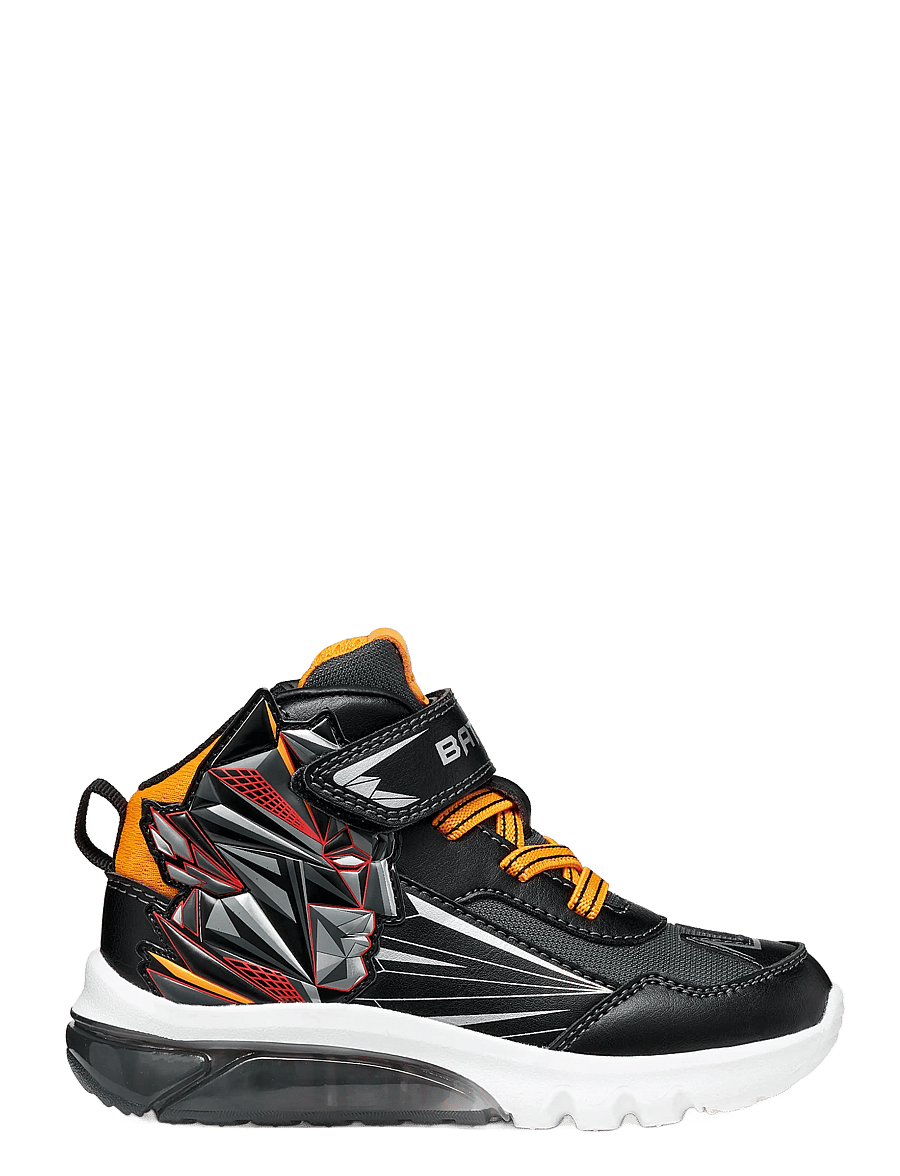 GEOX - J CIBERDRON BOY E - madala säärega tossud - black/light orange - 2