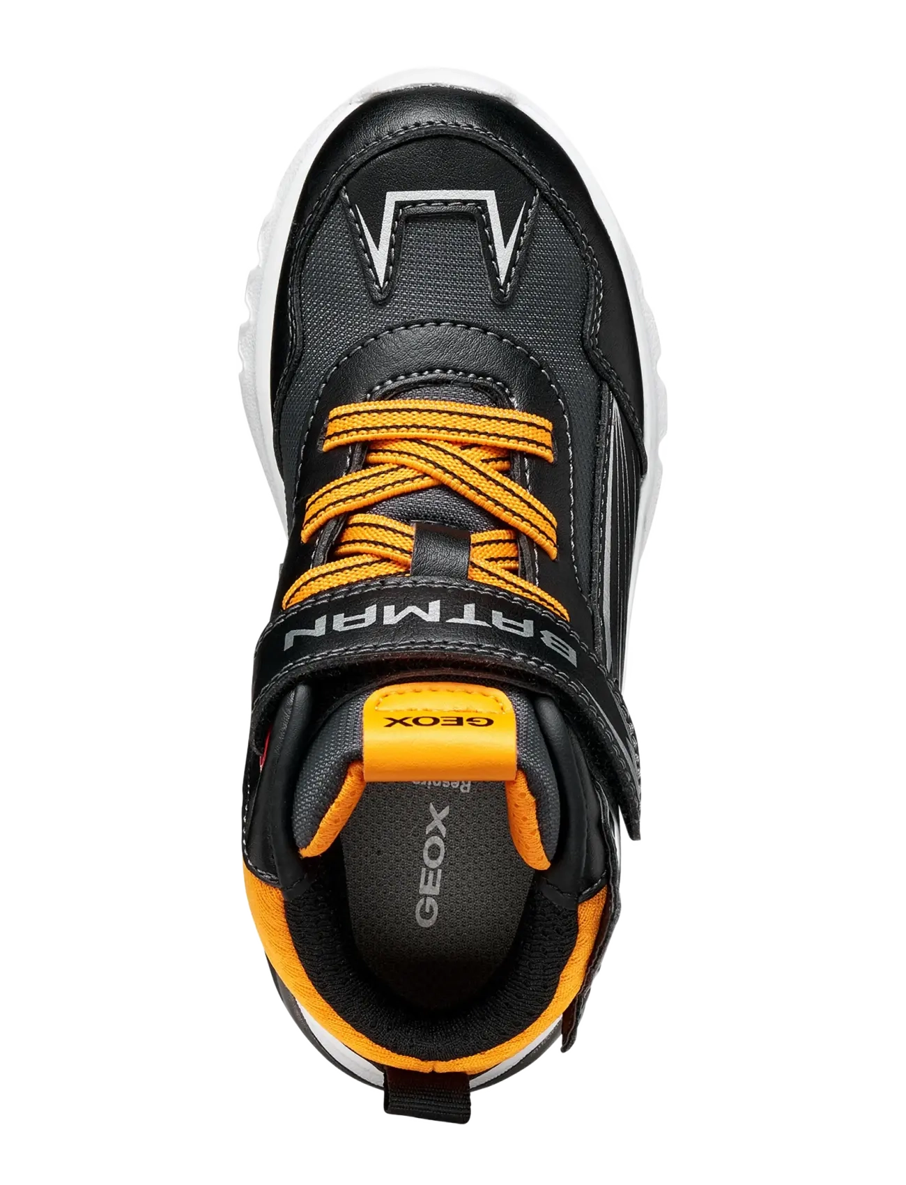 GEOX - J CIBERDRON BOY E - madala säärega tossud - black/light orange - 3