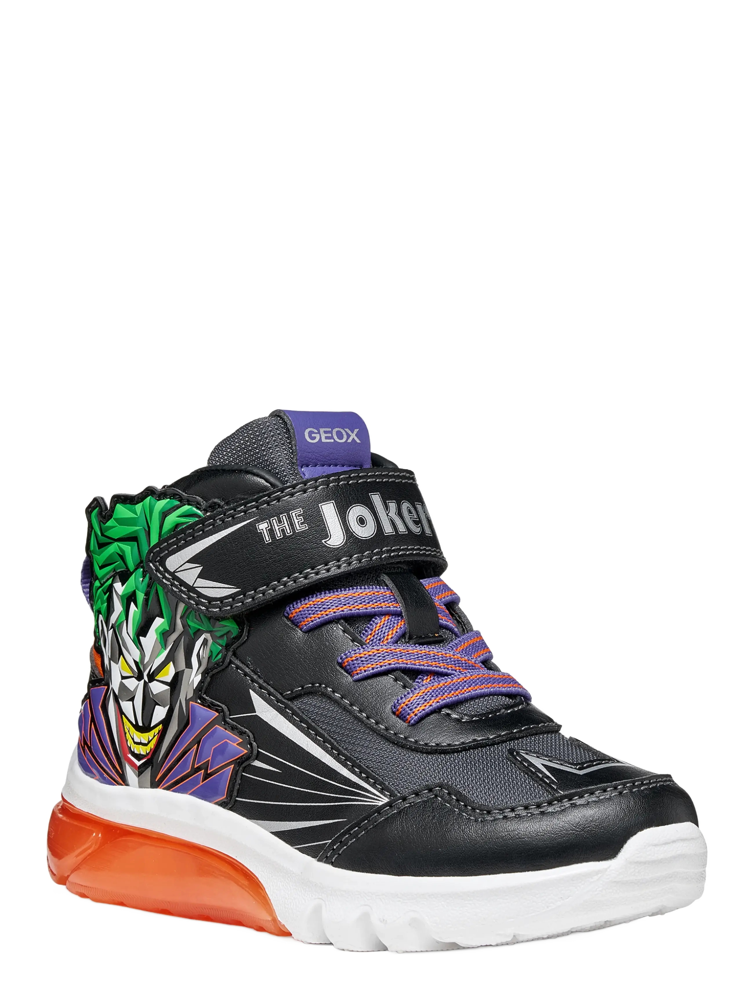 GEOX J CIBERDRON BOY G - Schuhe - BLACK/ORANGE / black