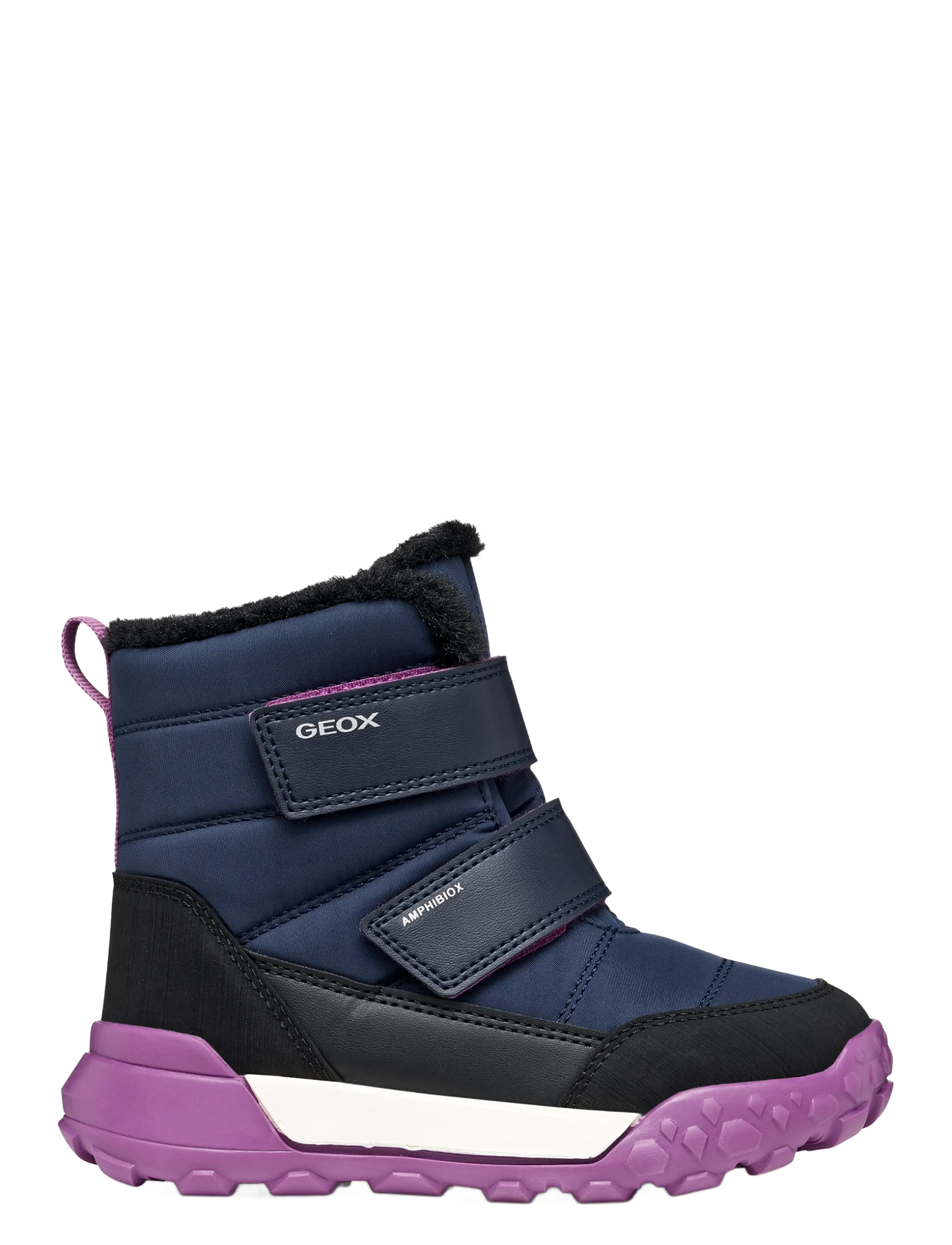GEOX - J TREKKYUP GIRL B AB - winterstiefel - navy/cyclamen - 1