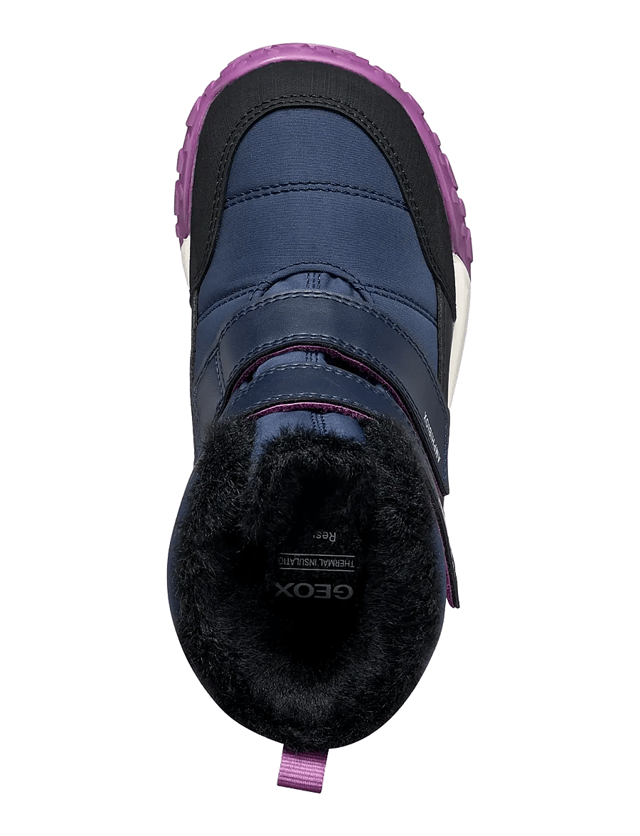 GEOX - J TREKKYUP GIRL B AB - winterstiefel - navy/cyclamen - 3
