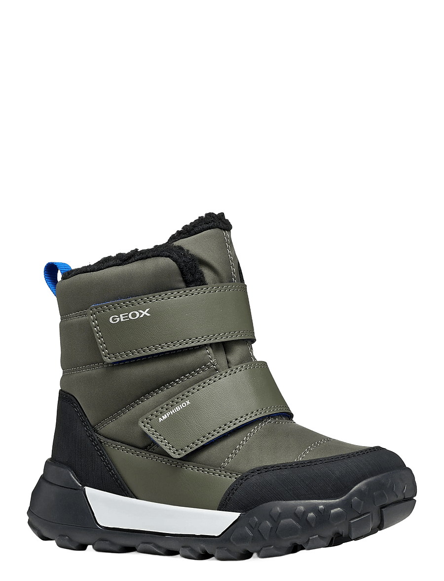 GEOX - J TREKKYUP BOY B ABX - winterstiefel - dark green/royal - 0