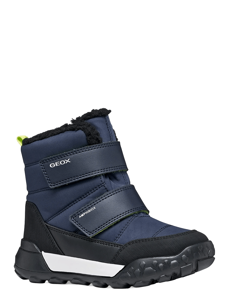 GEOX - J TREKKYUP BOY B ABX - winterstiefel - navy/lime - 0