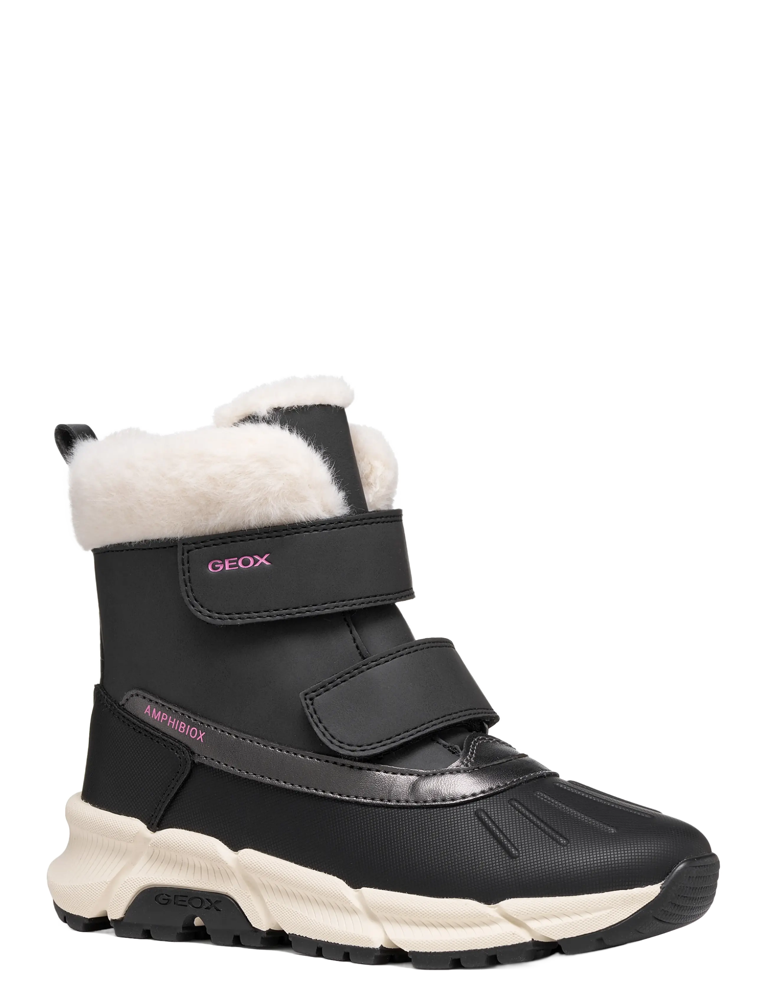 GEOX J FLEXYPER PLUS GIRL - Winter boots - BLACK / black