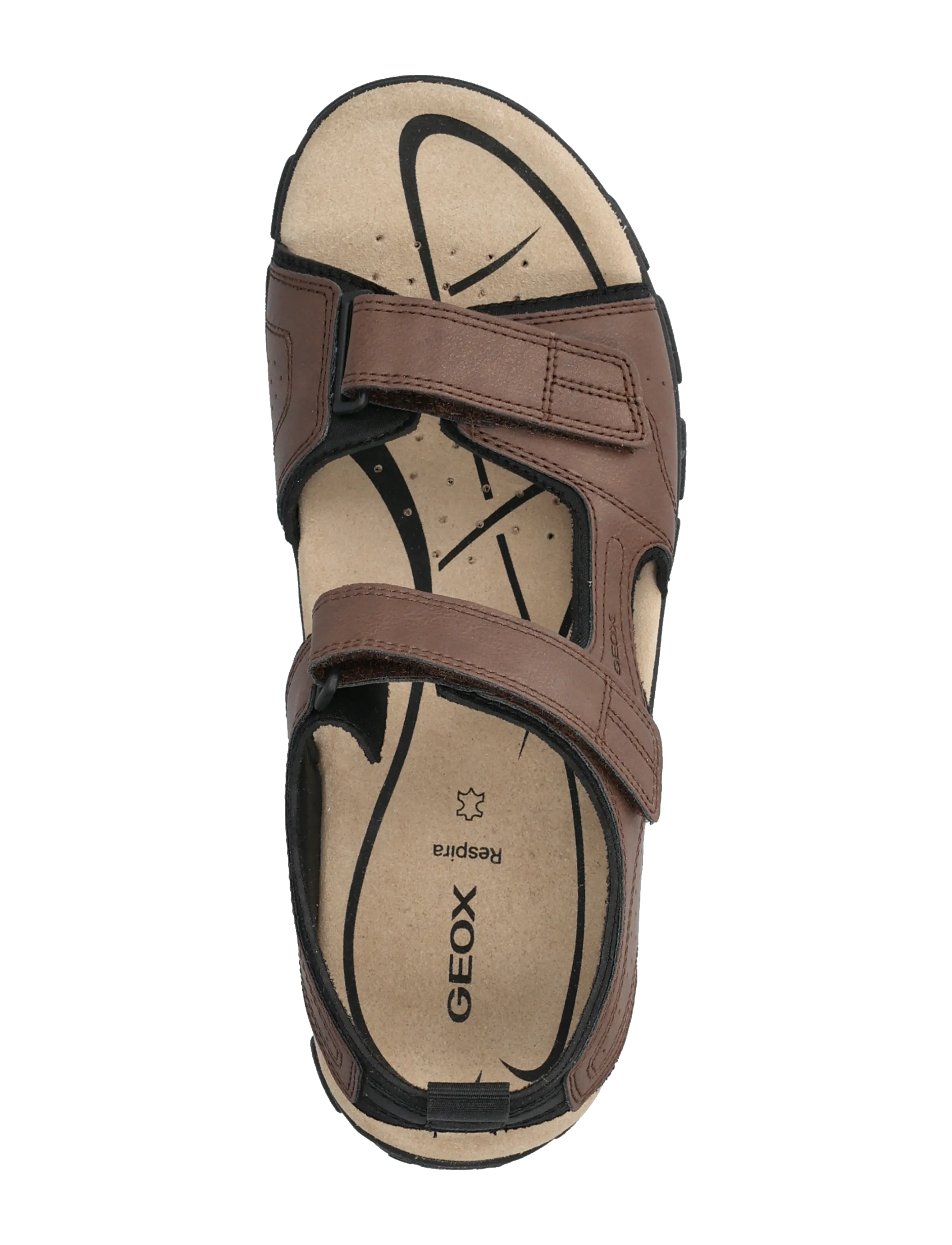 GEOX - UOMO SANDAL STRADA B - kollektioner - dark brown - 3