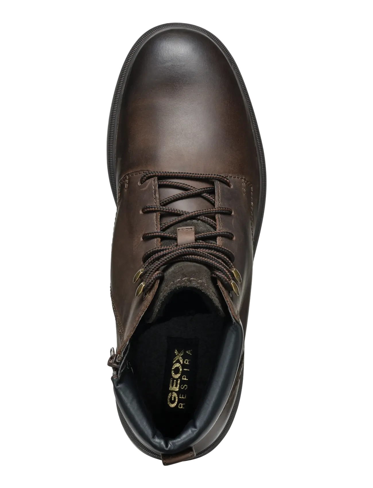 GEOX - U ANDALO C - kängor med snörning - coffee - 3