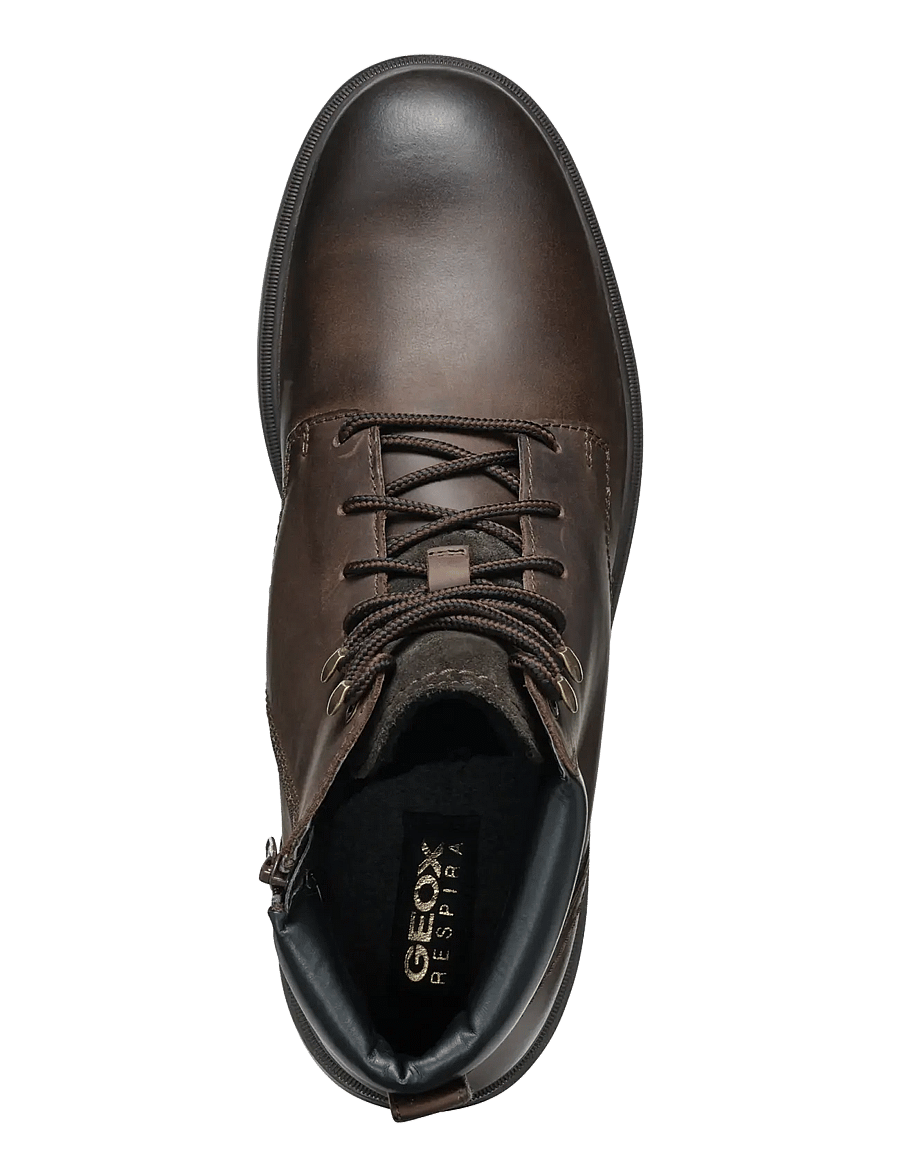 GEOX - U ANDALO C - kängor med snörning - coffee - 3