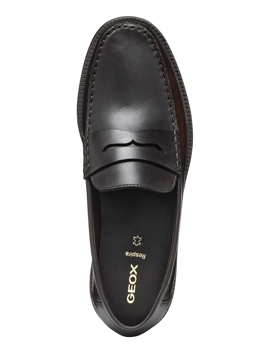 GEOX - U RECANATI D - moc toe skor - coffee - 3