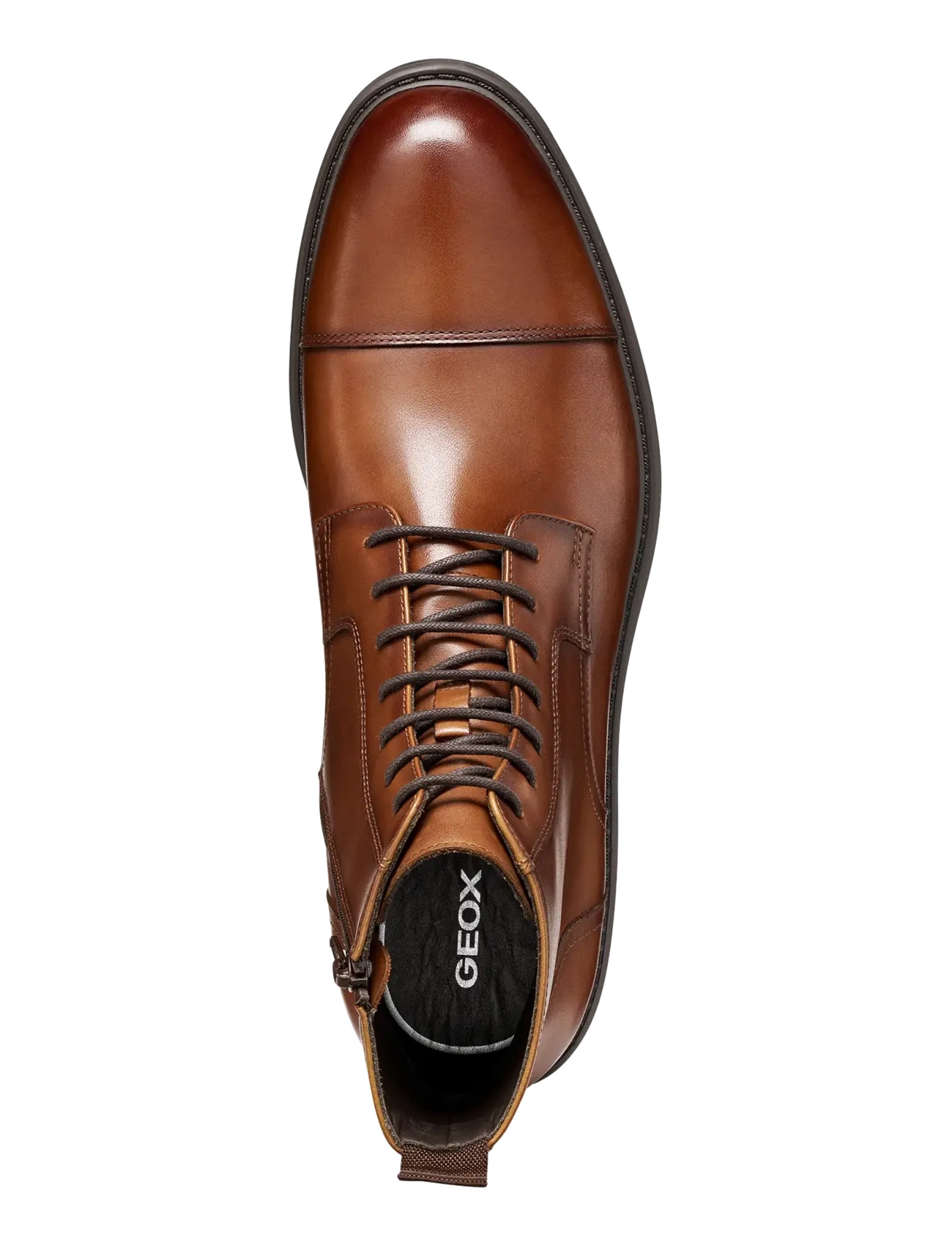 GEOX - U WALK PLEASURE B B - snørestøvler - cognac - 2