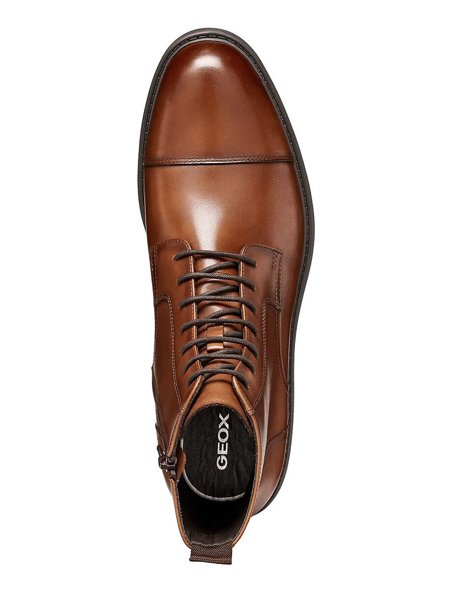 GEOX - U WALK PLEASURE B B - snørestøvler - cognac - 2