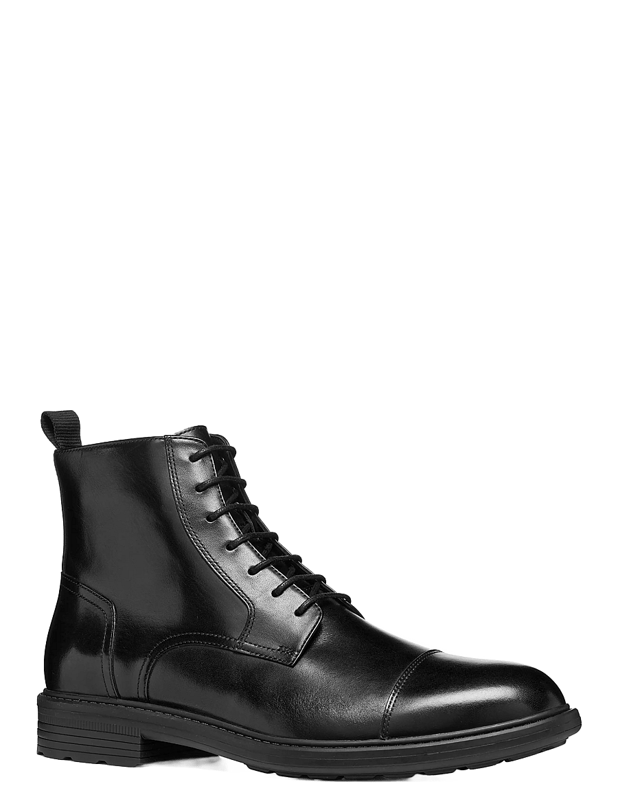GEOX - U WALK PLEASURE B B - snørestøvler - black - 0