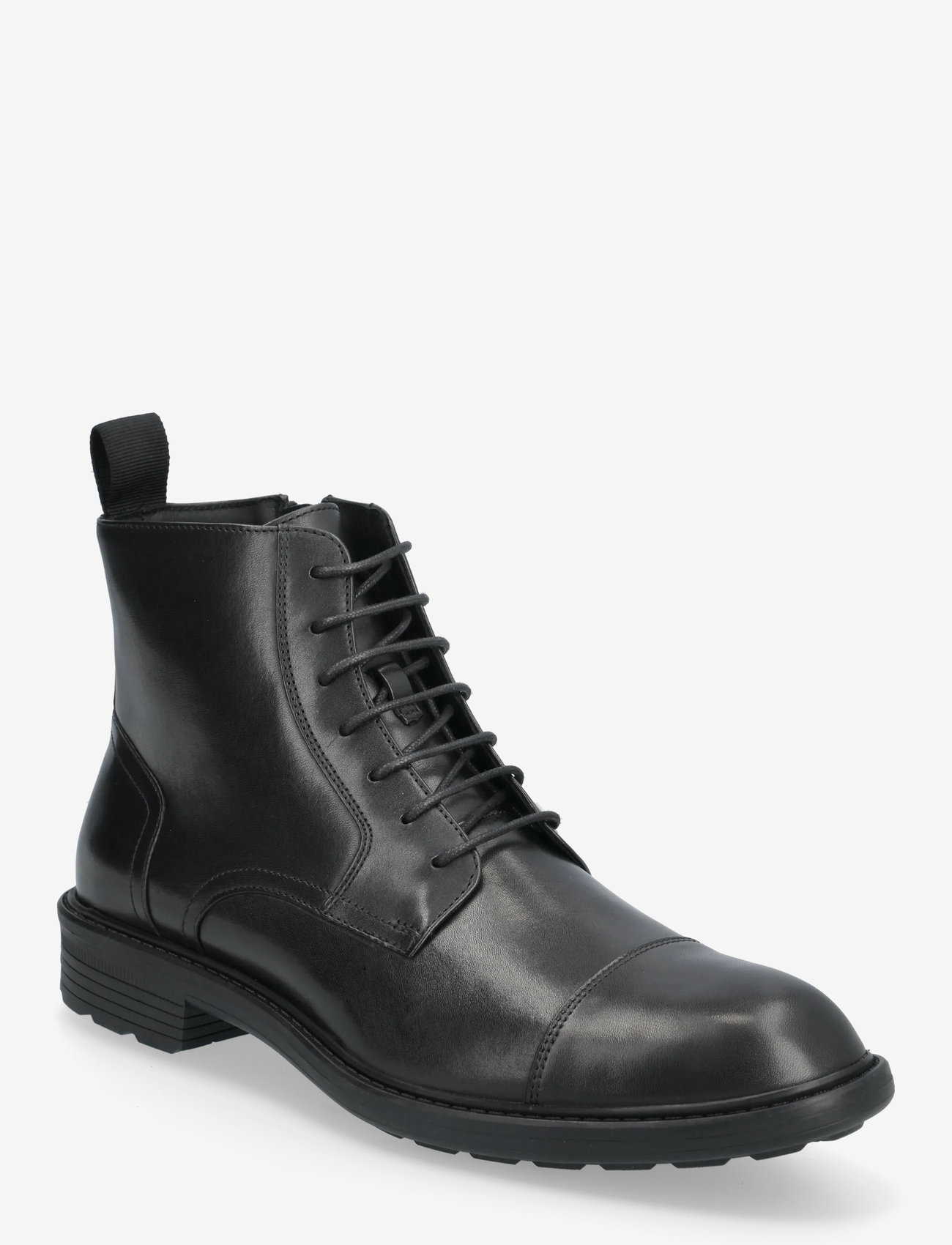 GEOX - U WALK PLEASURE B B - støvler med snøre - blk oxford - 0