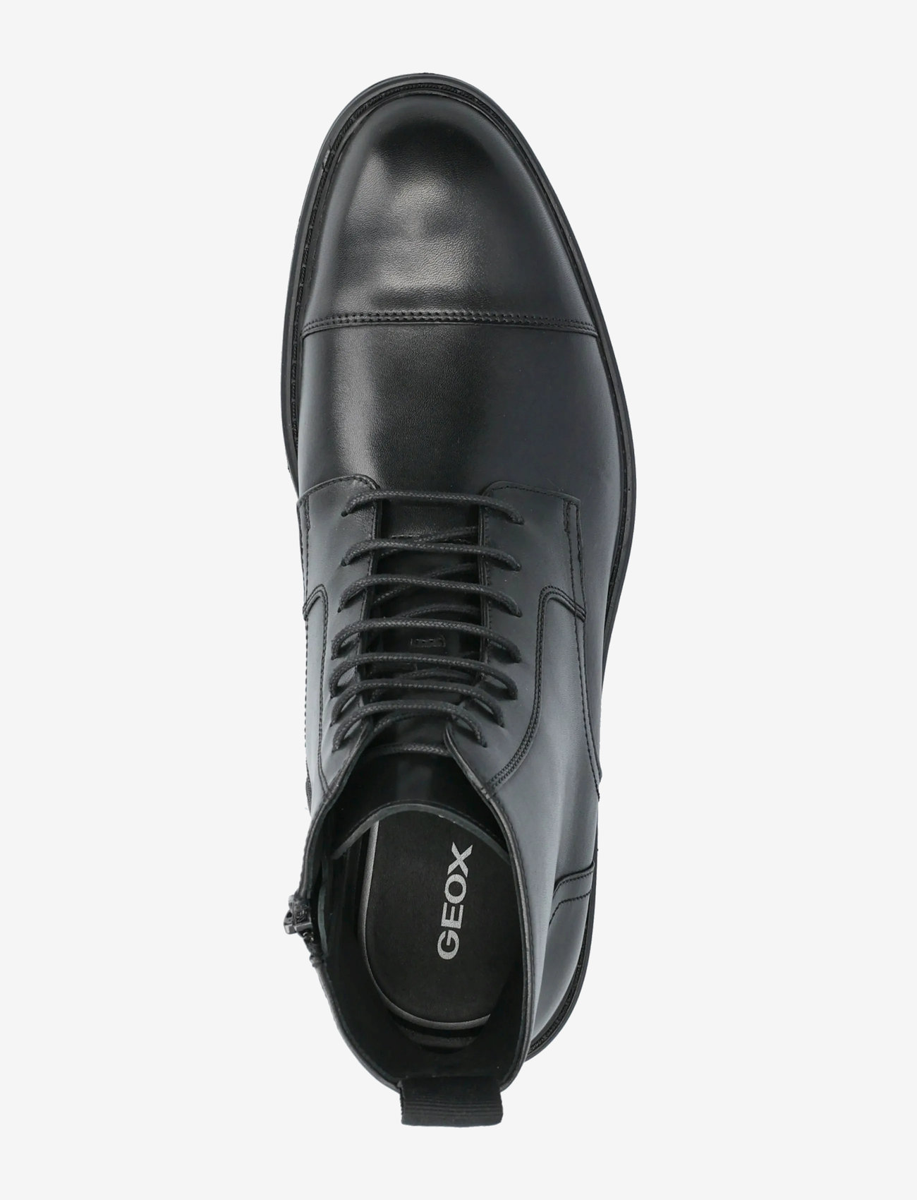 GEOX - U WALK PLEASURE B B - støvler med snøre - blk oxford - 3