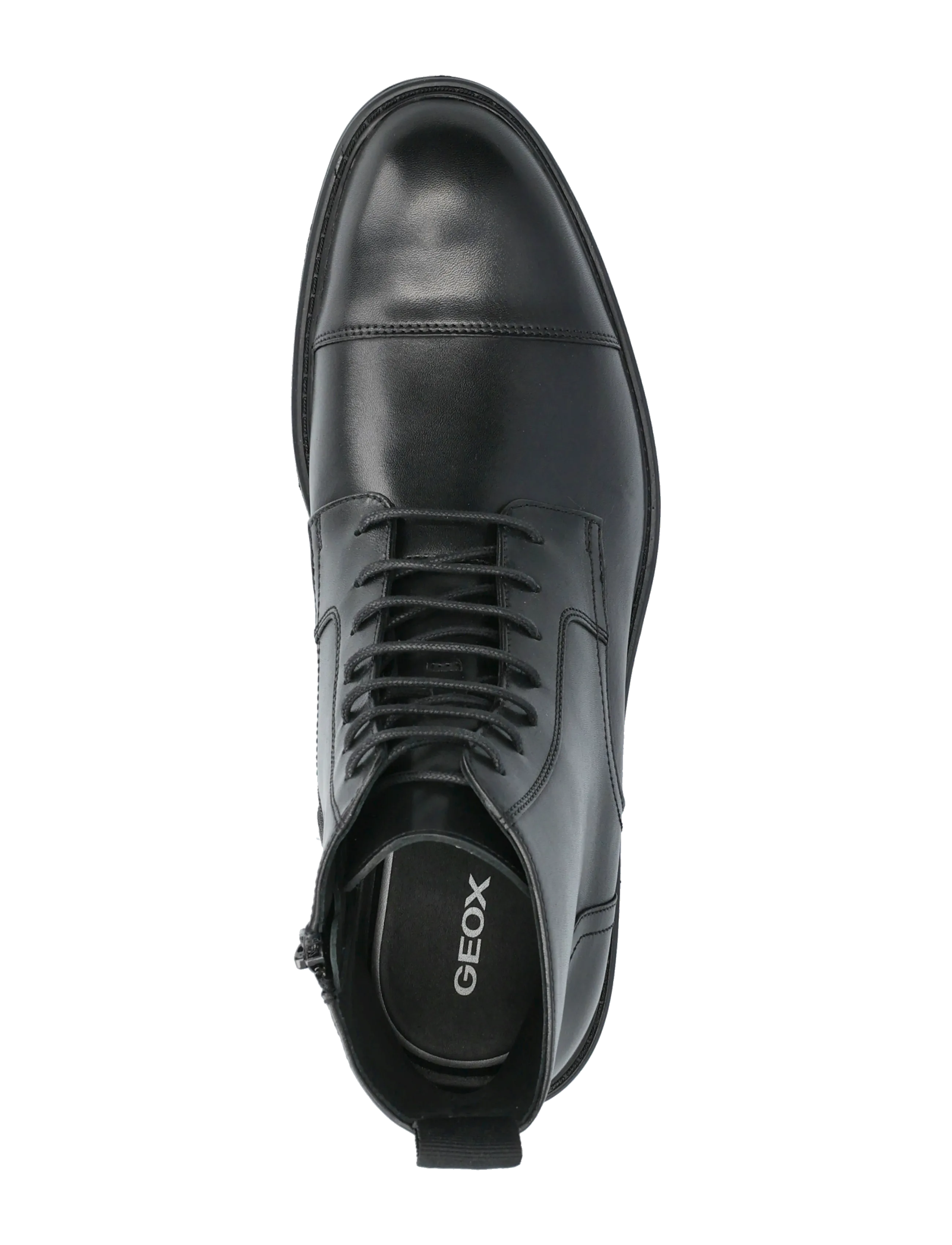 GEOX - U WALK PLEASURE B B - støvler med snøre - blk oxford - 3