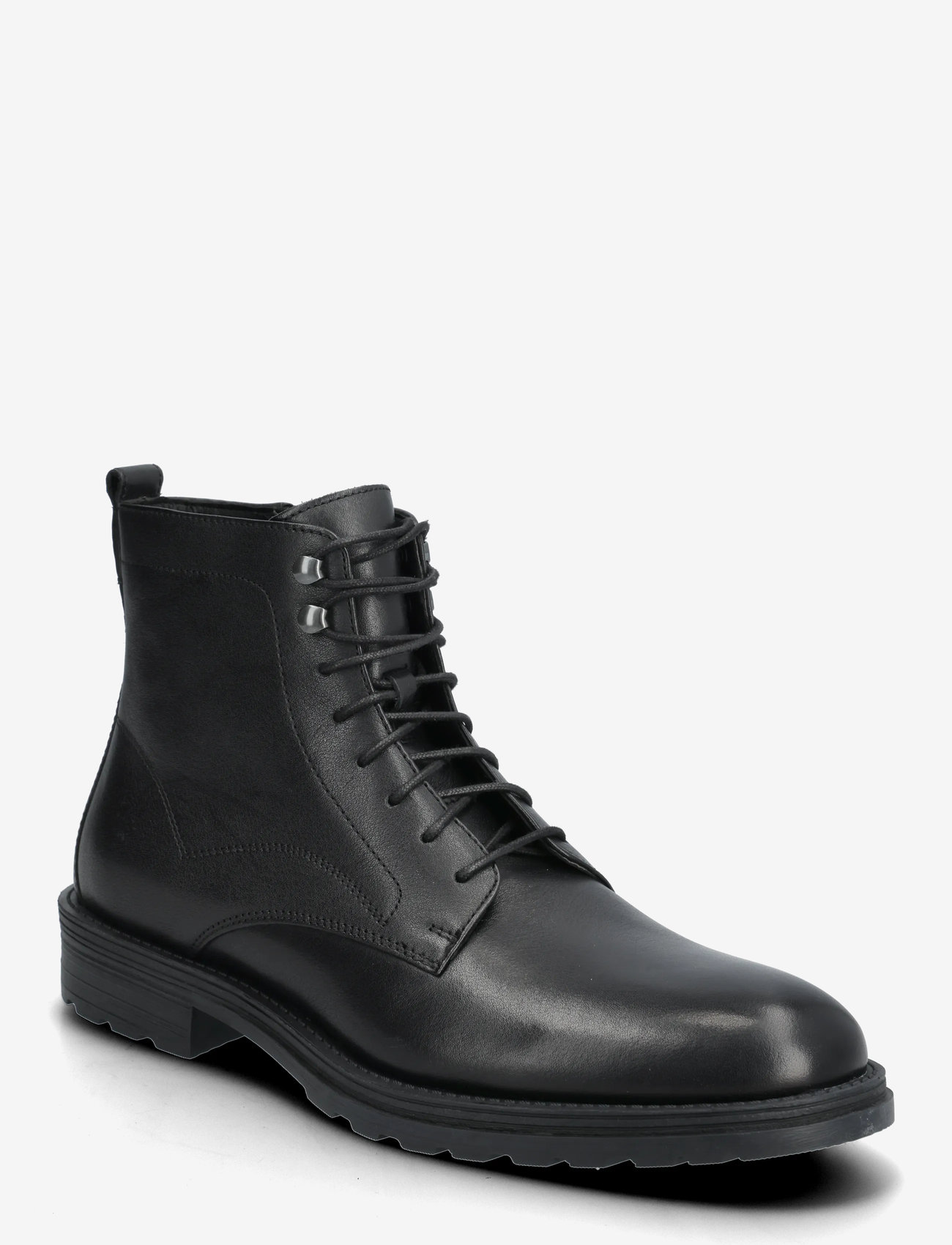 GEOX - U REDCLIF A - kängor med snörning - blk oxford - 0