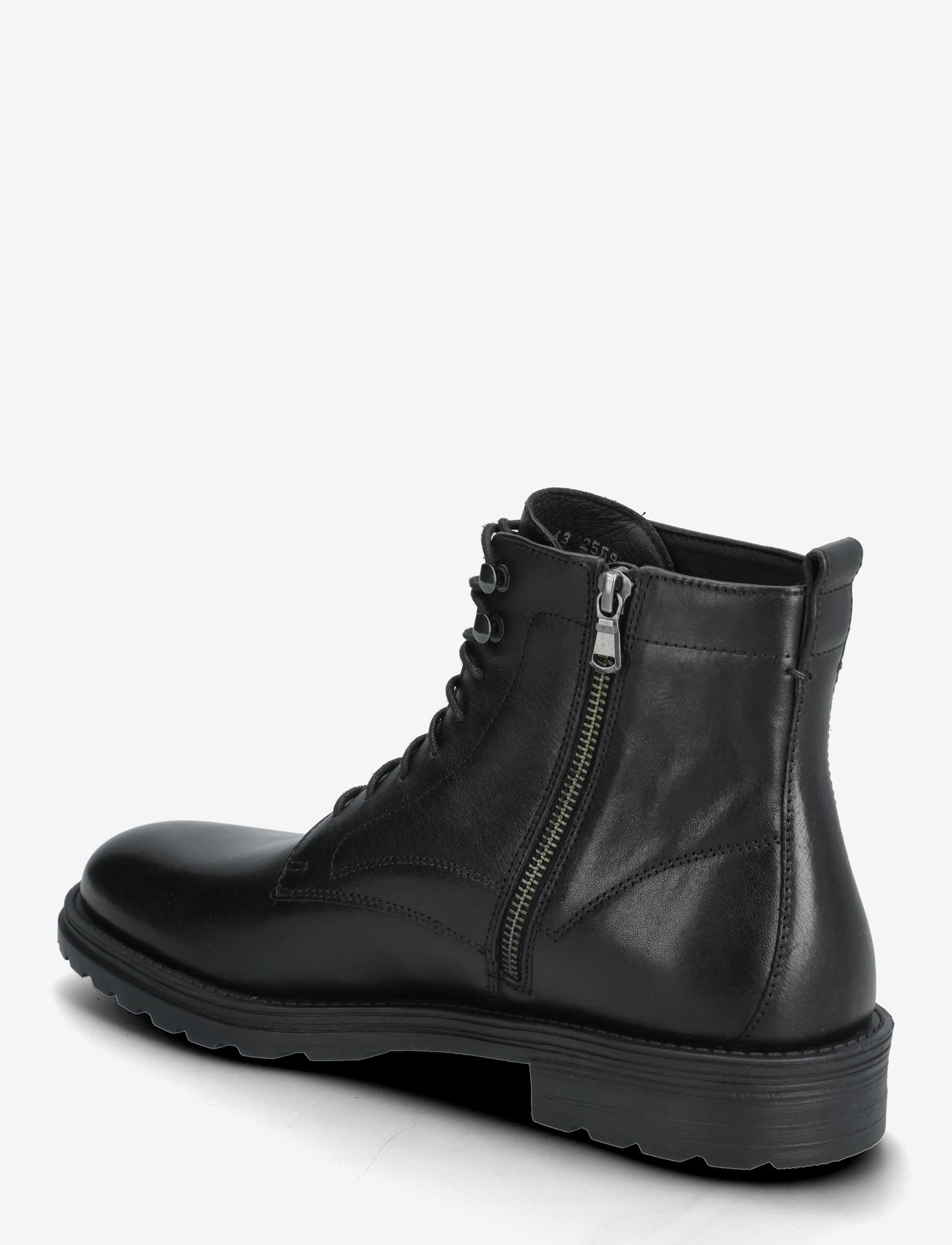 GEOX - U REDCLIF A - kängor med snörning - blk oxford - 2