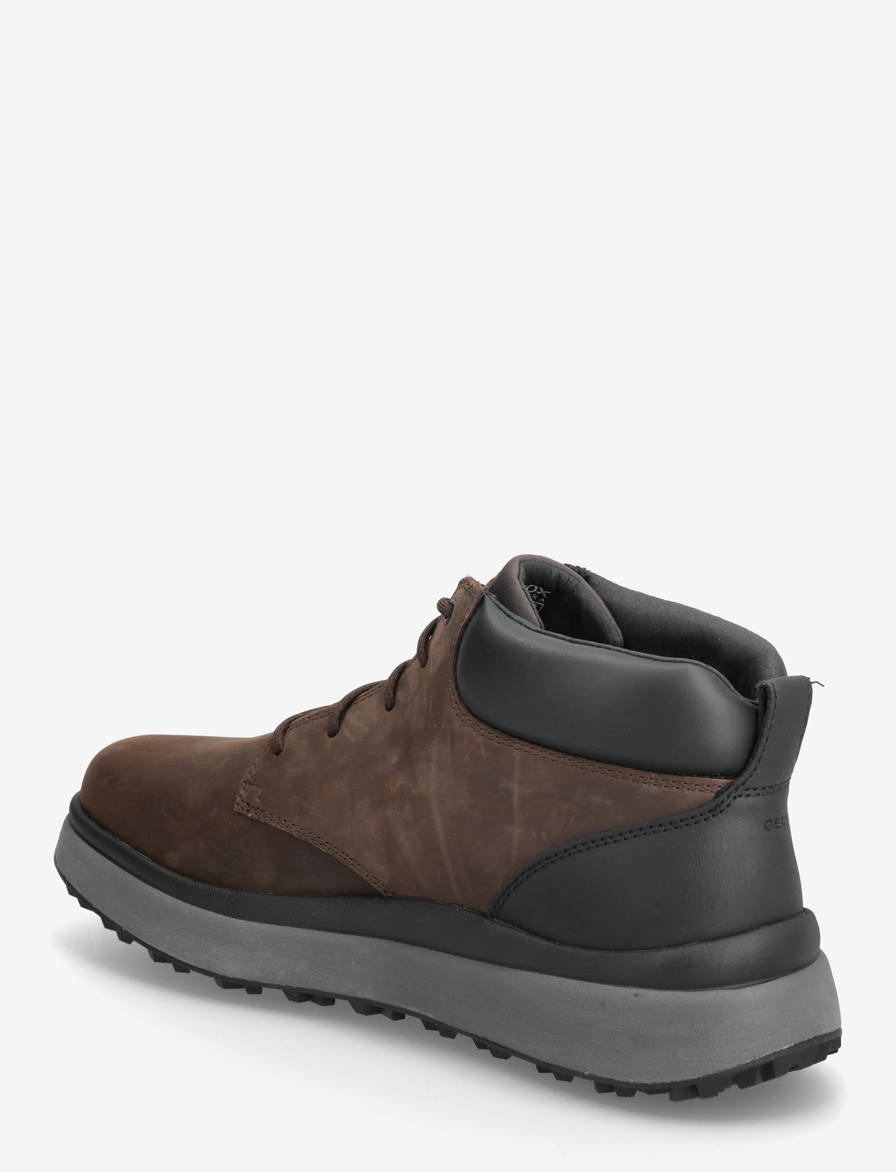GEOX - U GRANITO + GRIP A - støvler med snøre - coffee/blk - 2