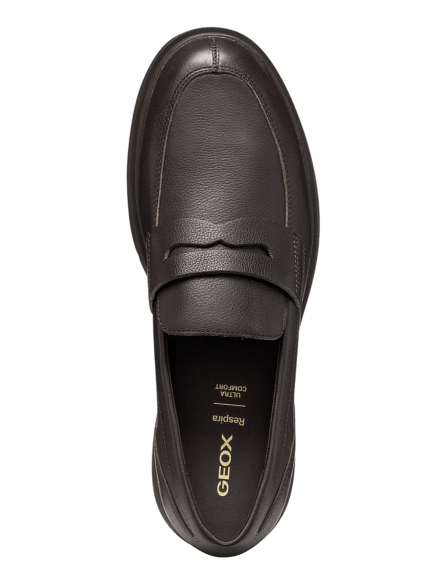 GEOX - U SPHERICA EC1 B C - moc-toe kingad - coffee - 3