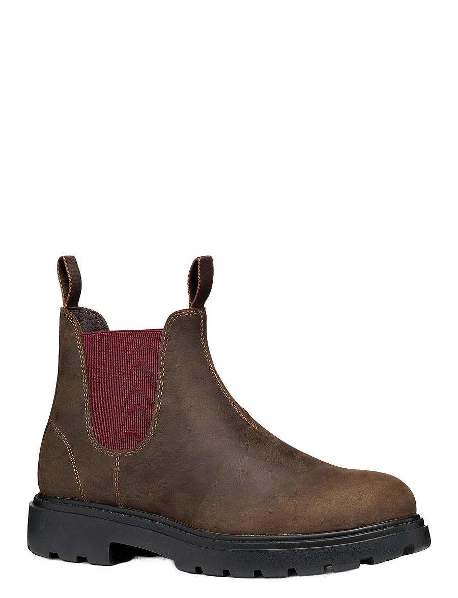 GEOX - U SPHERICA EC7 B D - chelsea boots - coffee/bordeaux - 0