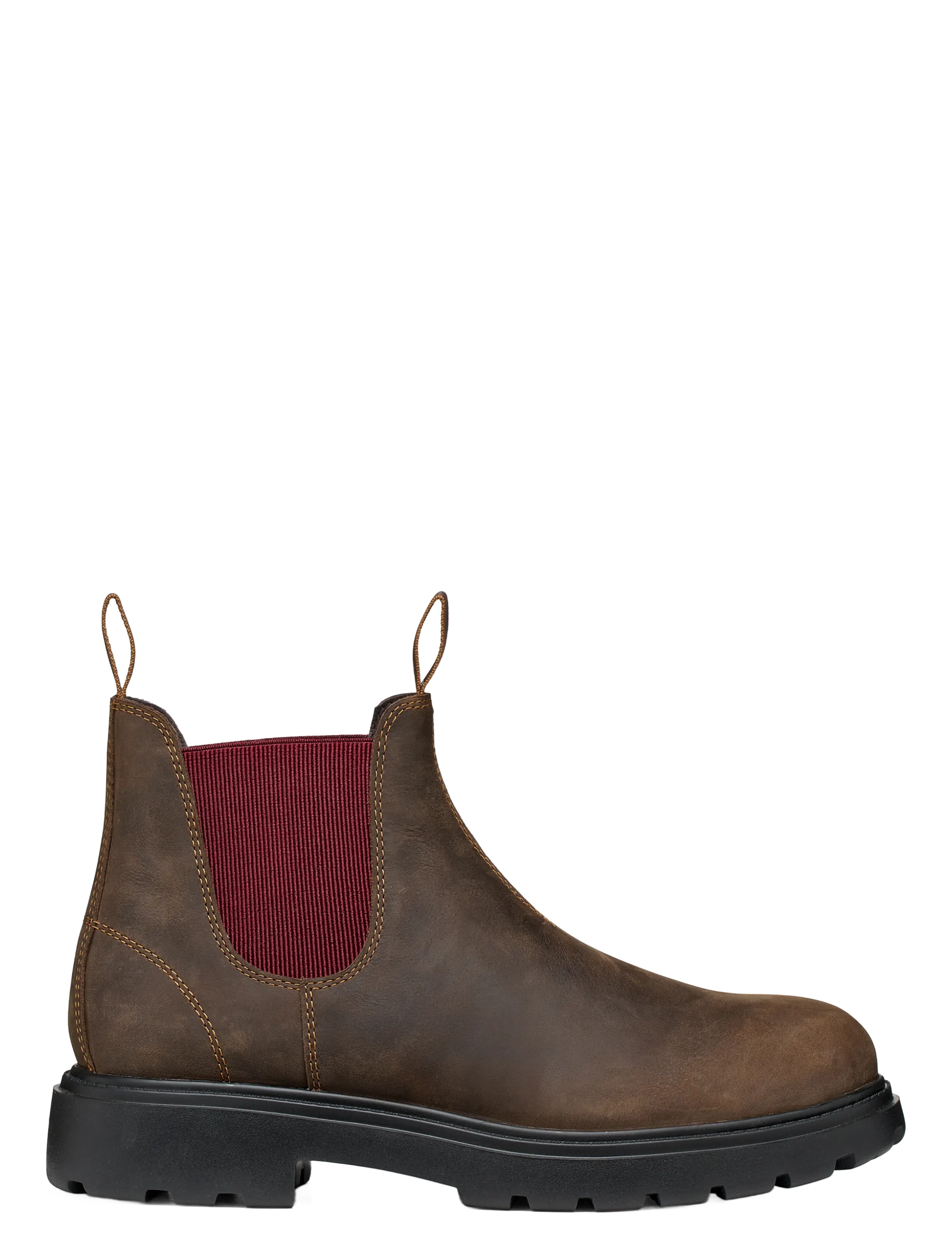 GEOX - U SPHERICA EC7 B D - chelsea boots - coffee/bordeaux - 1