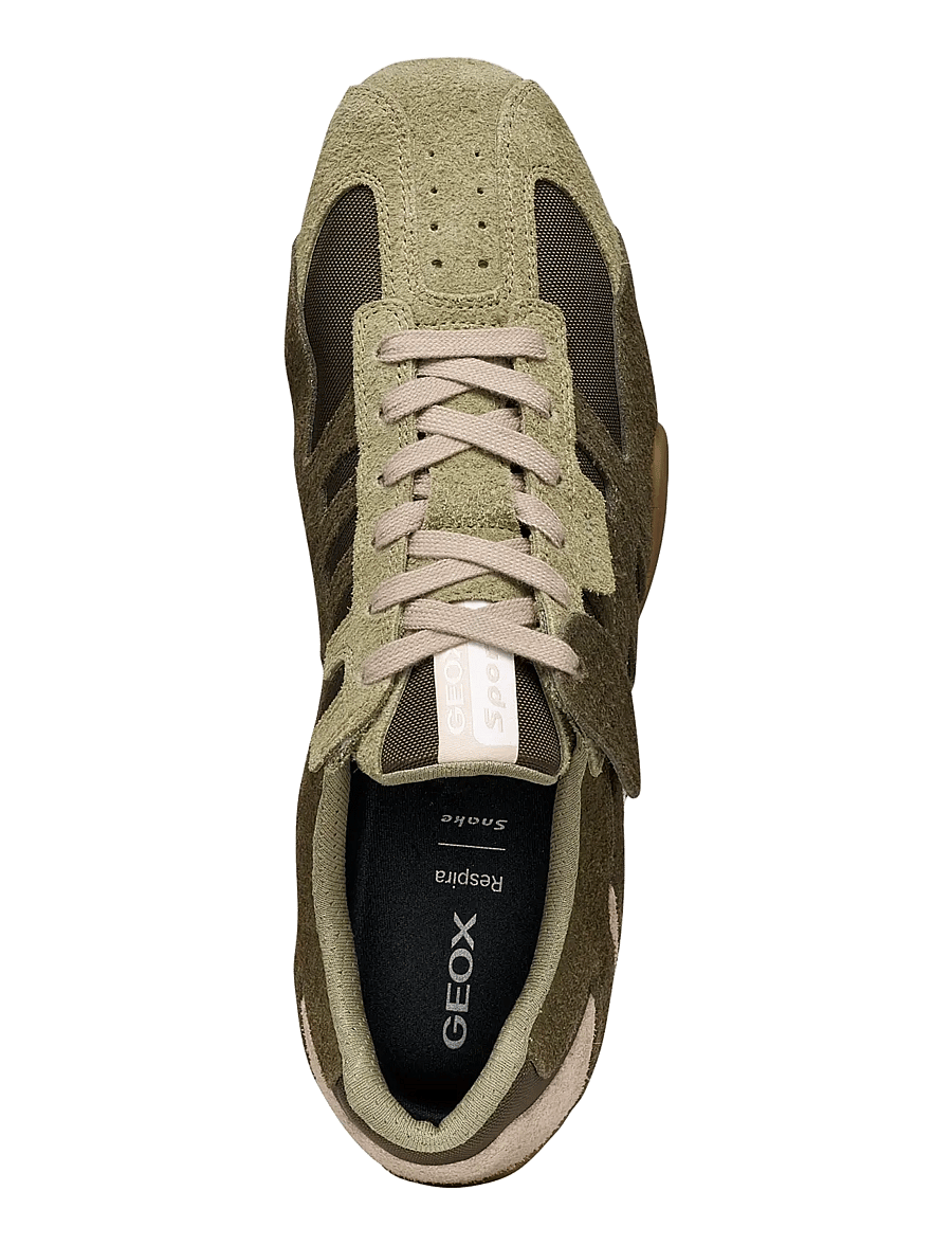 GEOX - U SNAKE A - low-top sneaker - sage/military - 3